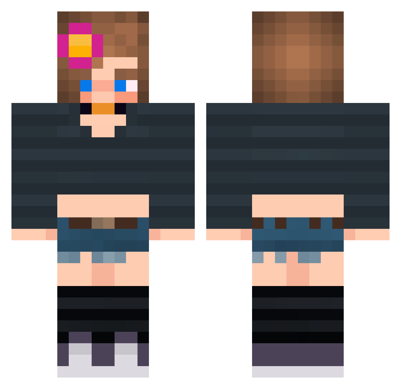 coathanger1234 Minecraft skin, front and back view