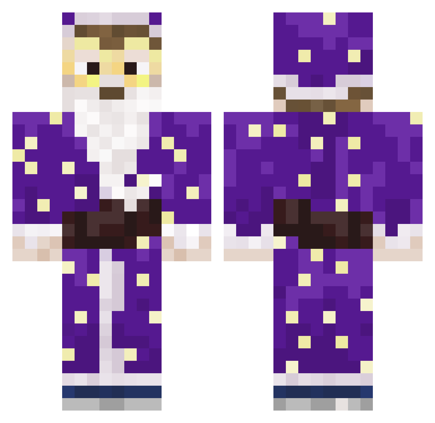 fortnitefart17 Minecraft skin, front and back view