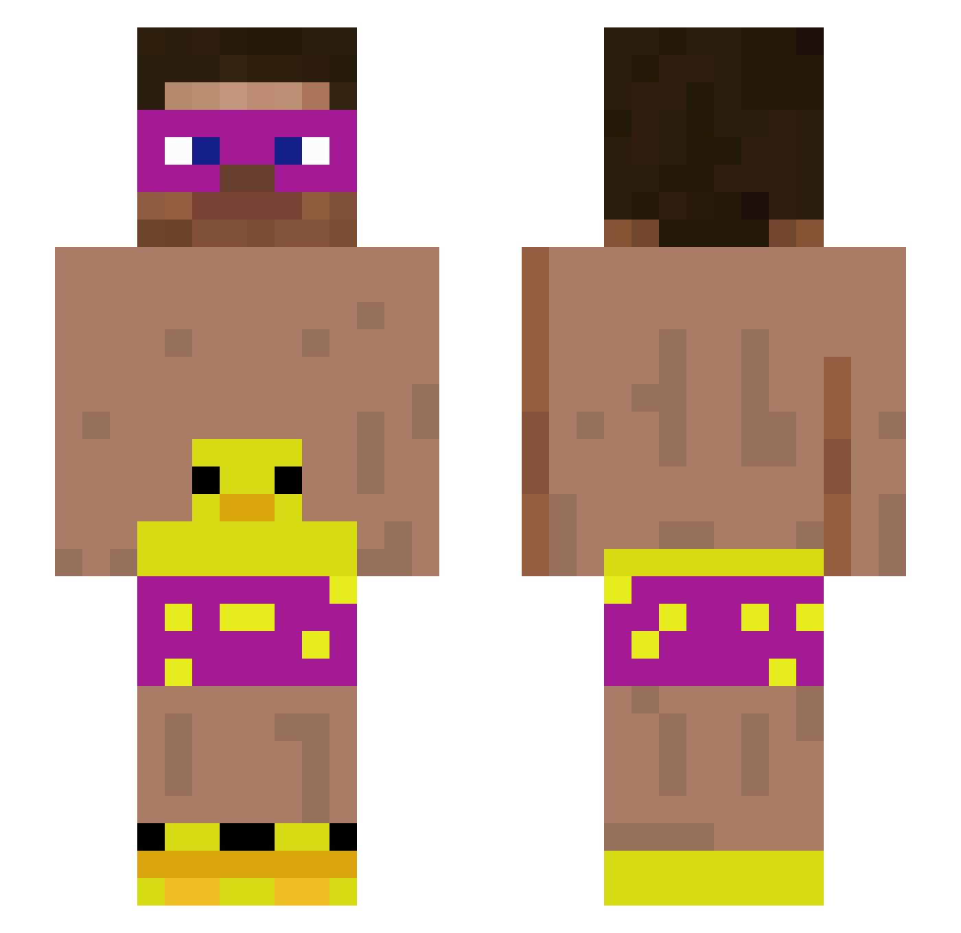 zdfgsd Minecraft skin, front and back view
