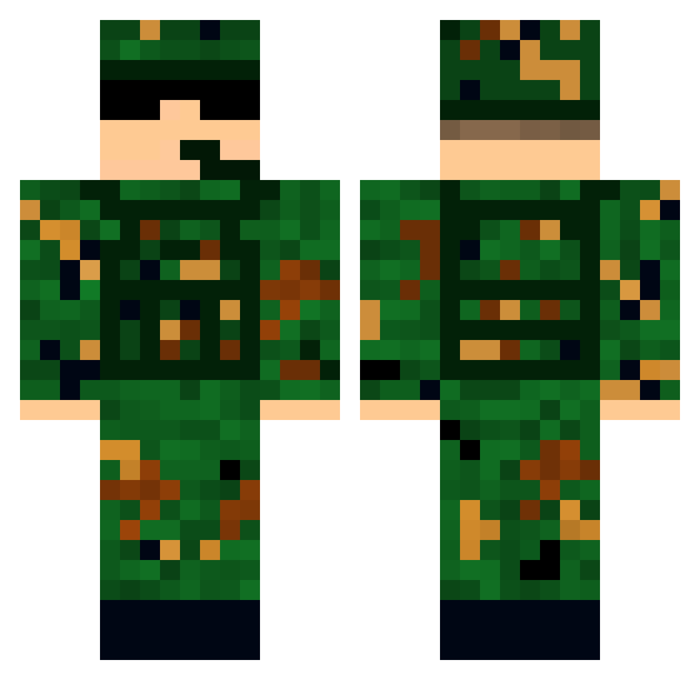 BusinessMan_Ante Minecraft skin, front and back view