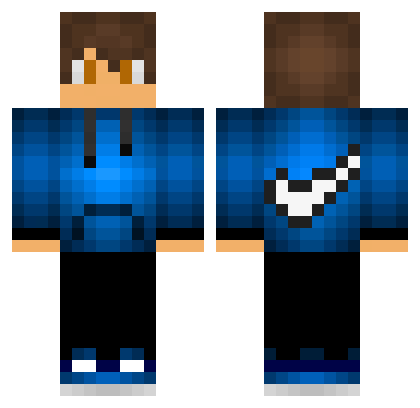Secondino_ Minecraft skin, front and back view