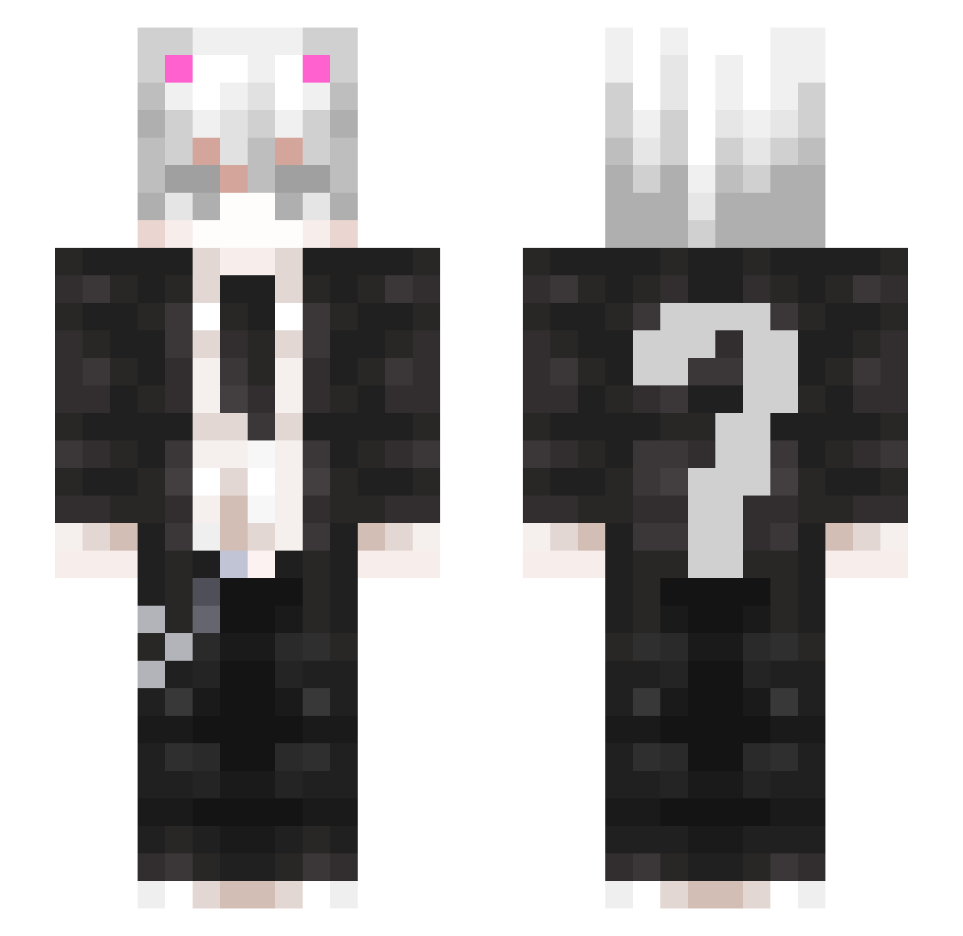 SuperSonicDavid Minecraft skin, front and back view