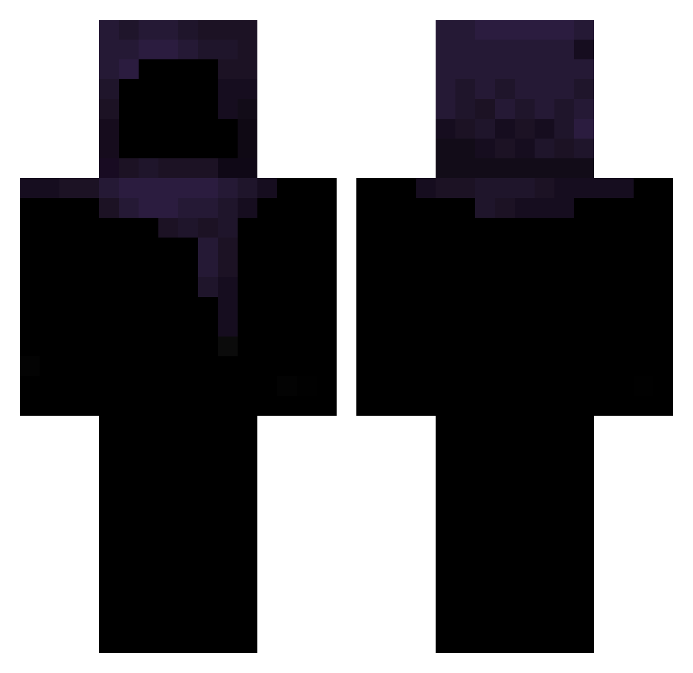 rzkz Minecraft skin, front and back view