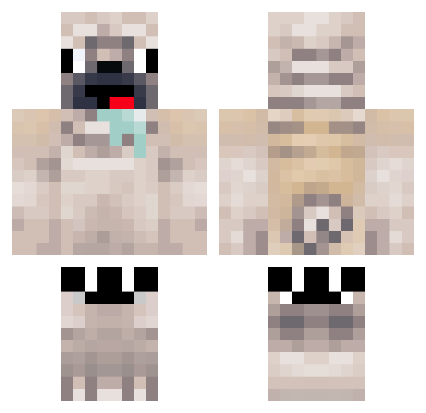 ad3k_11 Minecraft skin, front and back view