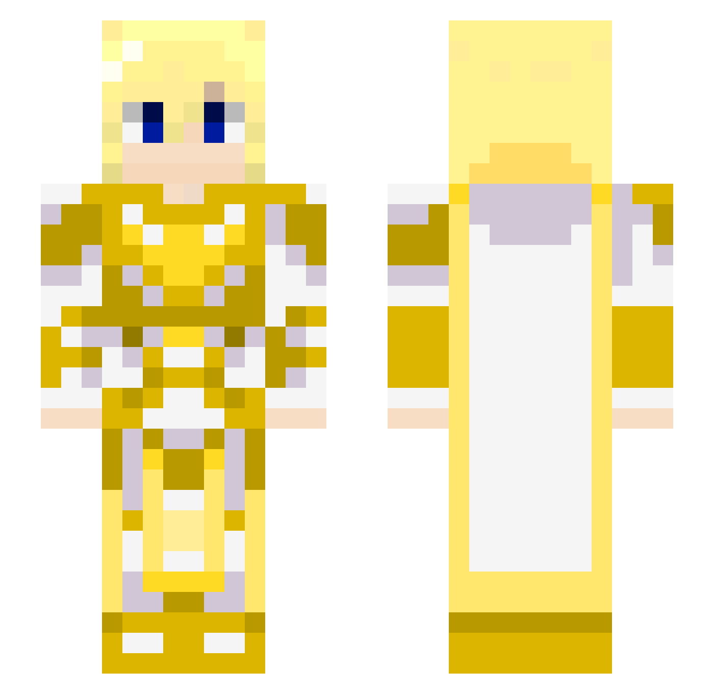 seimei750 Minecraft skin, front and back view