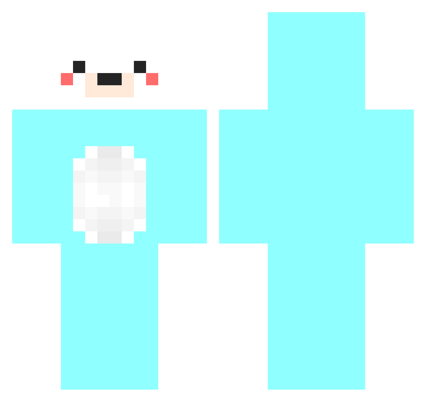 Do_dog1 Minecraft skin, front and back view