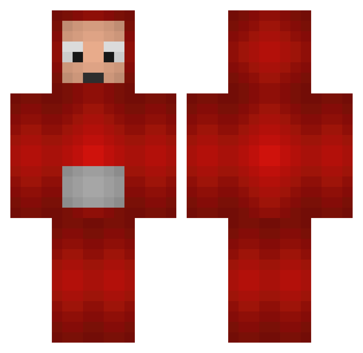 wi3siek44 Minecraft skin, front and back view