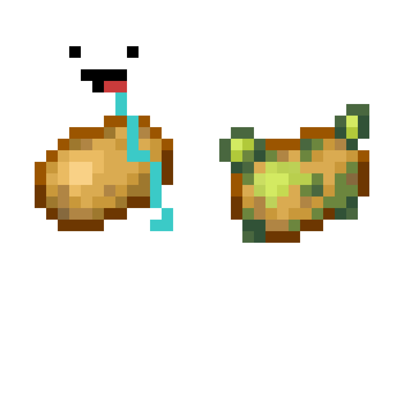 Mythmess Minecraft skin, front and back view