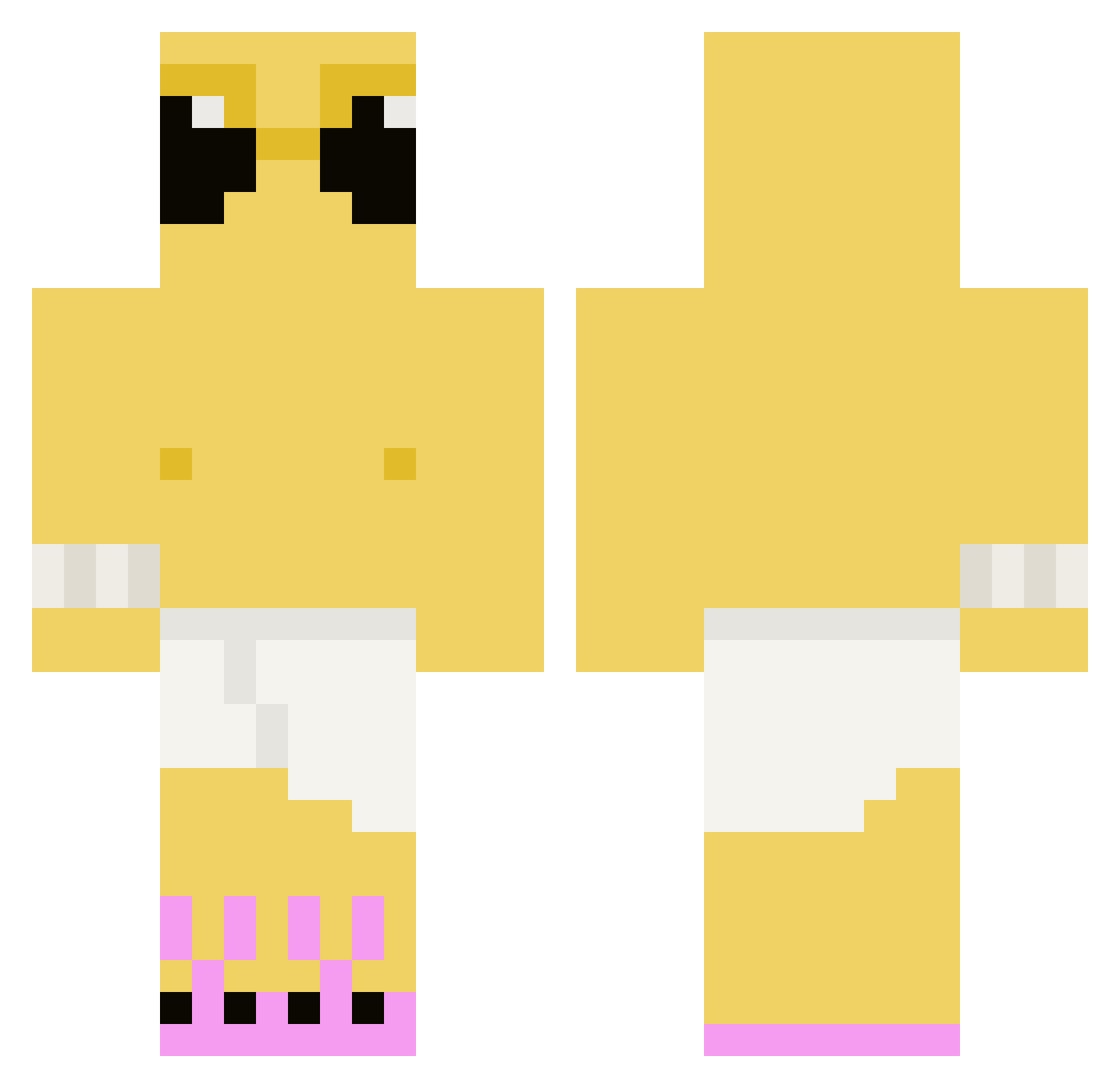 dyjago04 Minecraft skin, front and back view