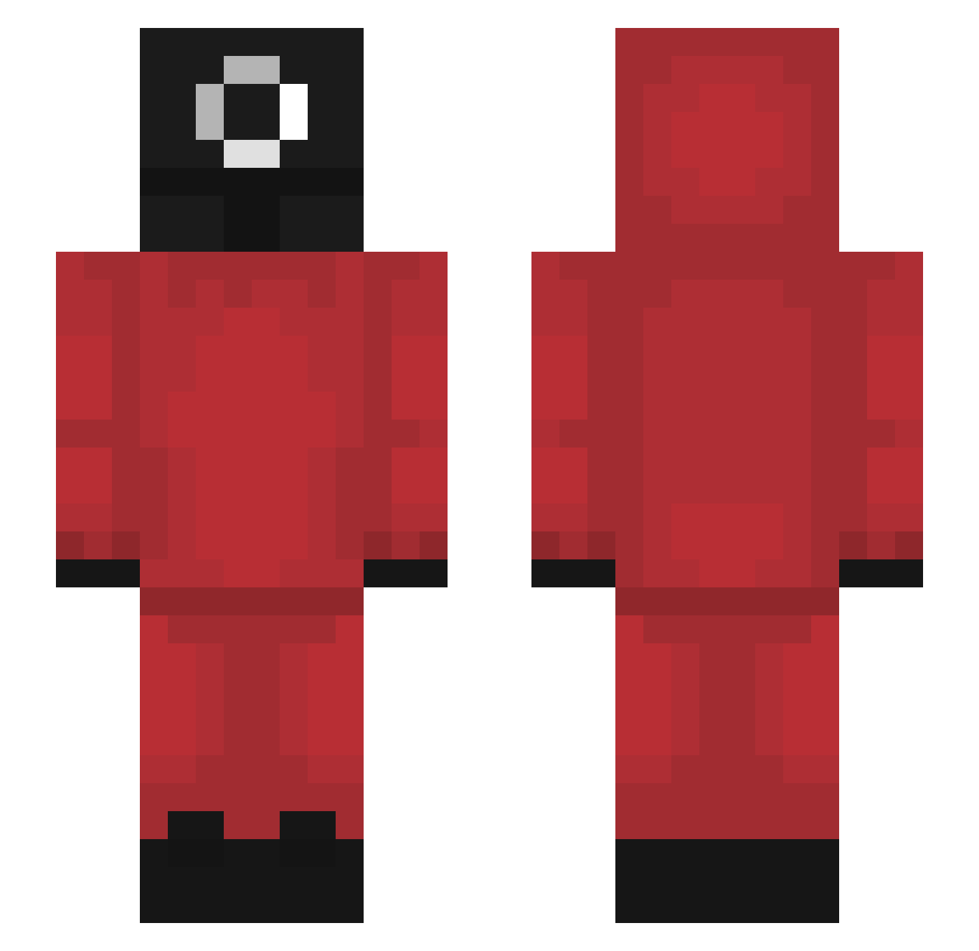 Circle29 Minecraft skin, front and back view