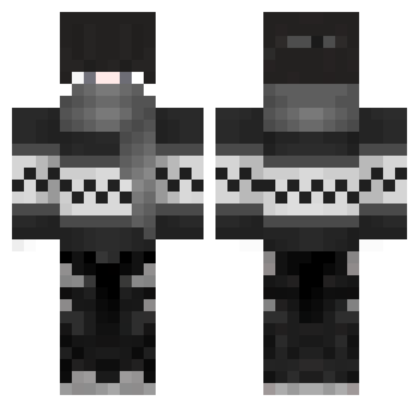 Zzth_292 Minecraft skin, front and back view