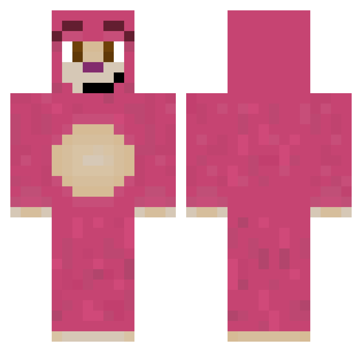 shadowsqx Minecraft skin, front and back view
