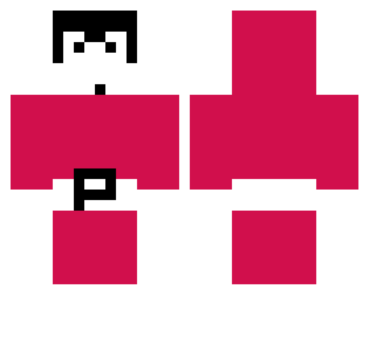 chumtimestwo Minecraft skin, front and back view