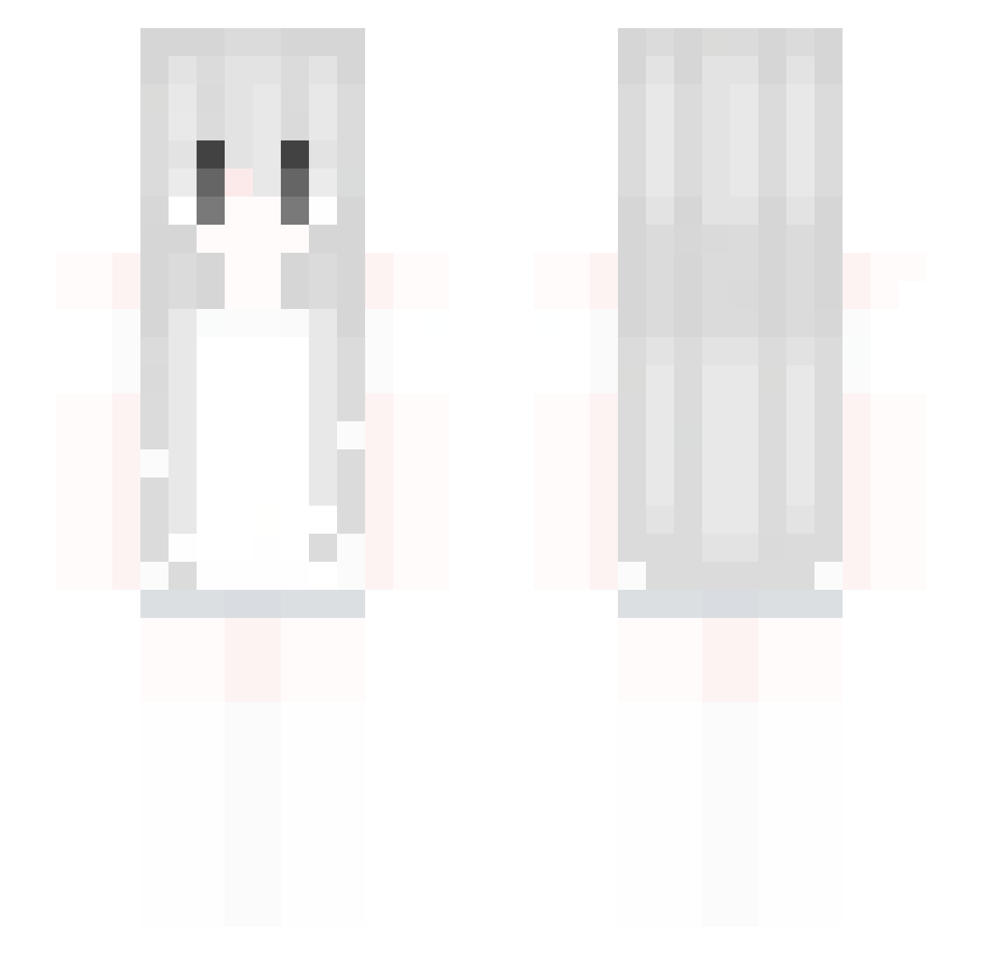 cubitito Minecraft skin, front and back view