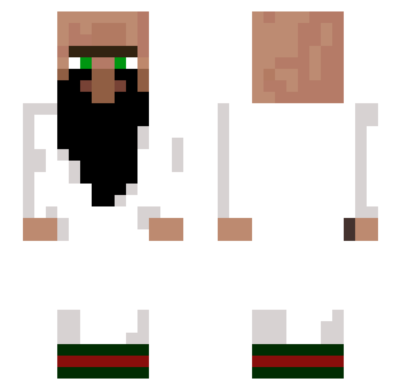 Da_Kom_ Minecraft skin, front and back view