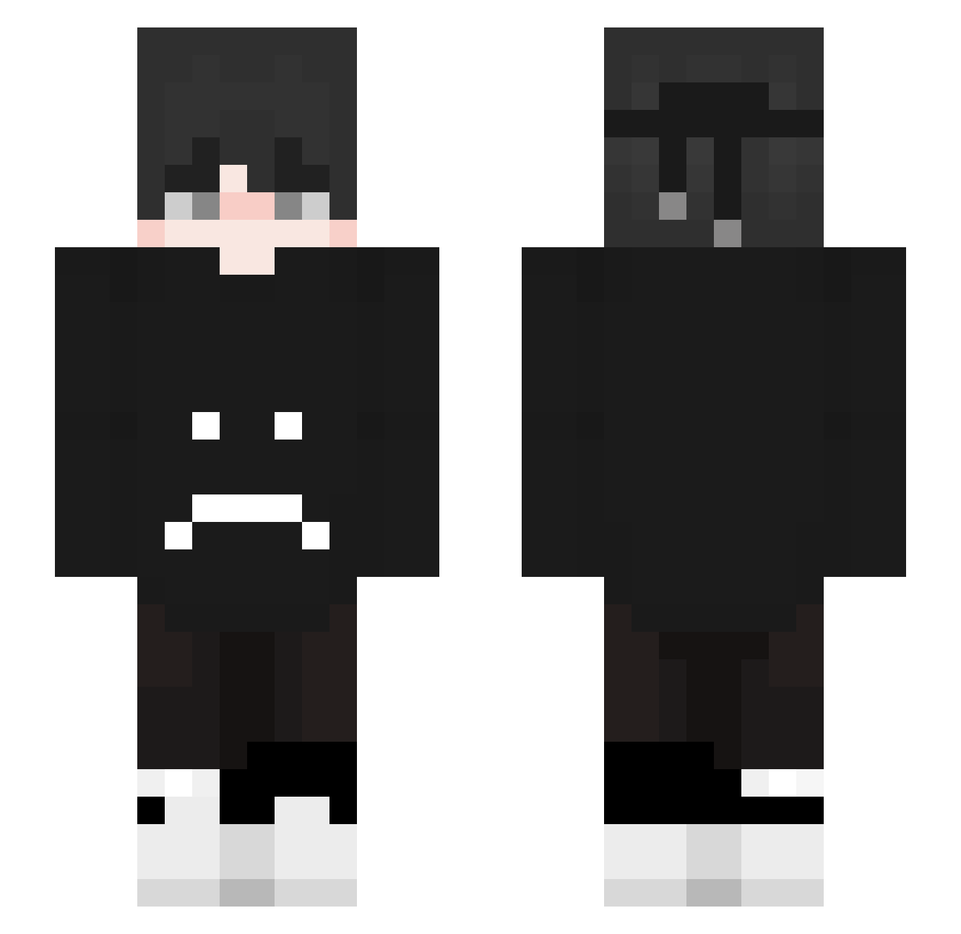 iFearless__ Minecraft skin, front and back view