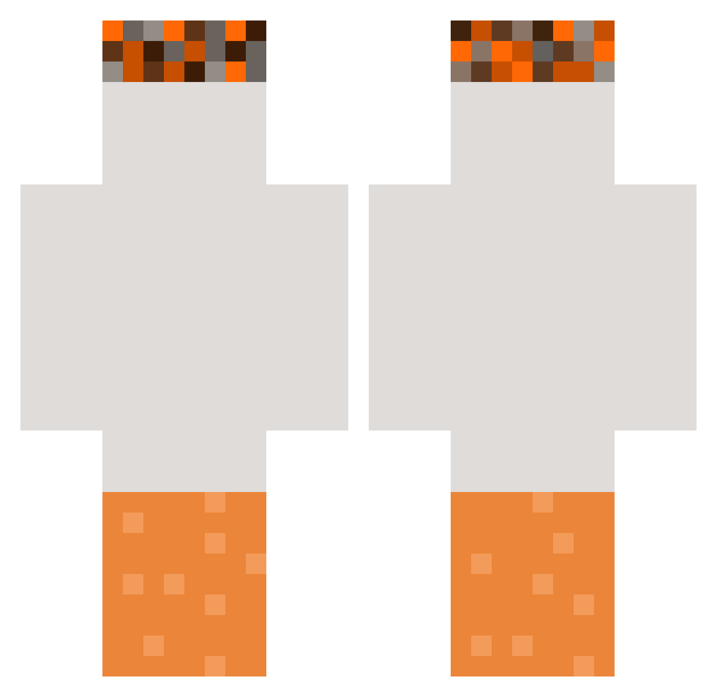 neohpp Minecraft skin, front and back view