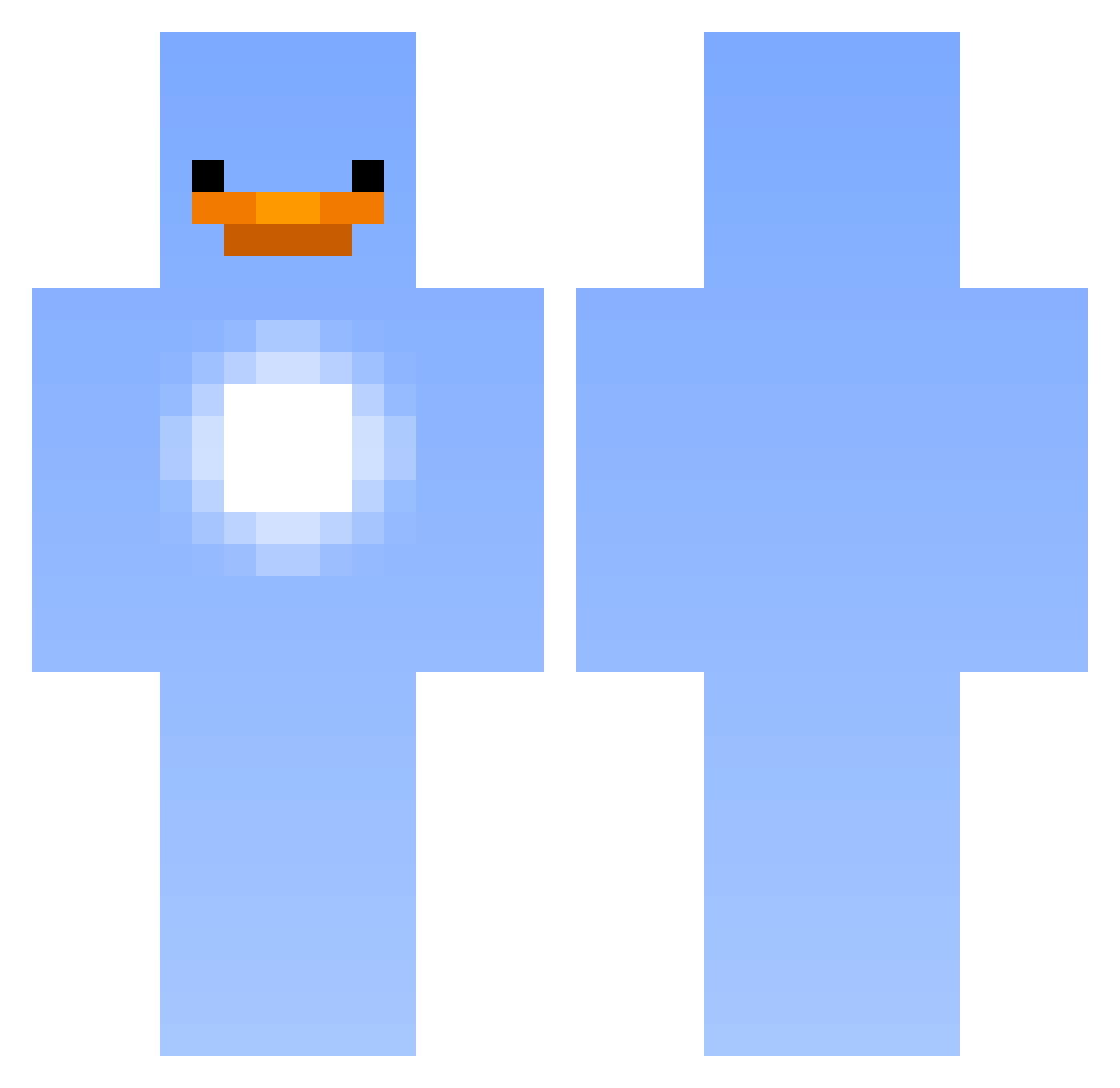 VenomVenom Minecraft skin, front and back view