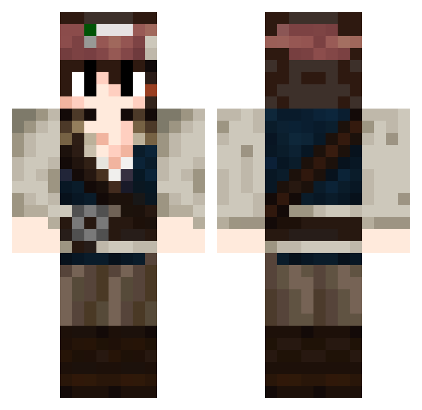 CKreus_ Minecraft skin, front and back view