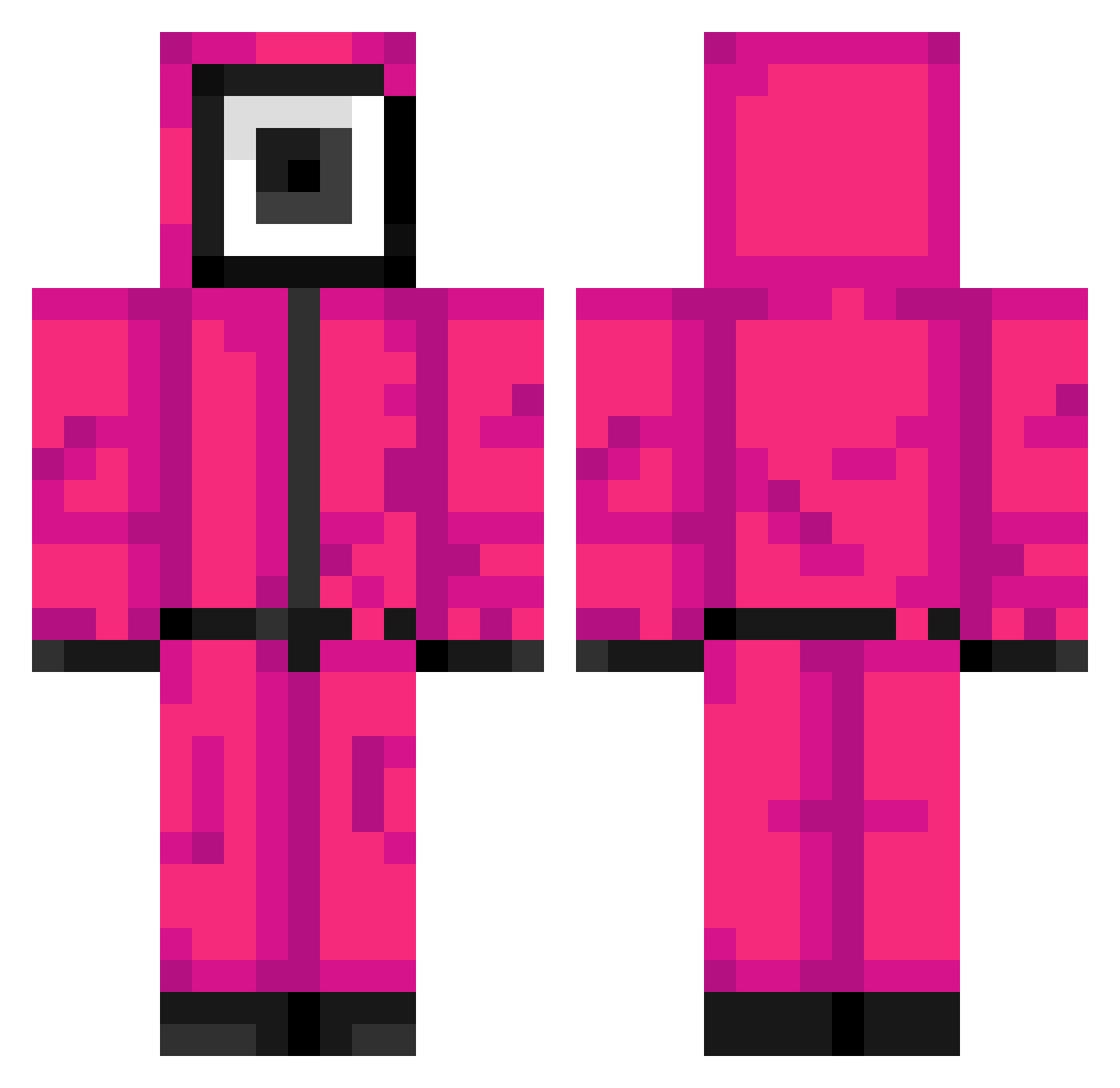 zivepnqi2j Minecraft skin, front and back view