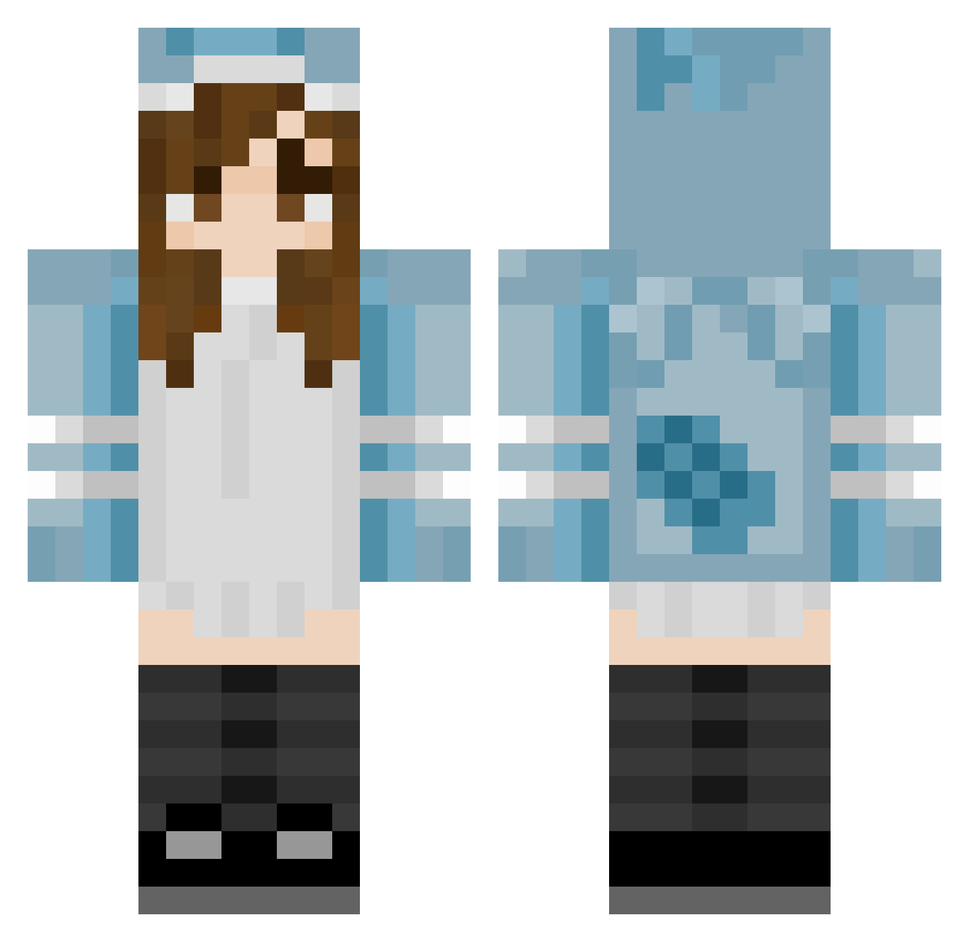mordecai9845 Minecraft skin, front and back view