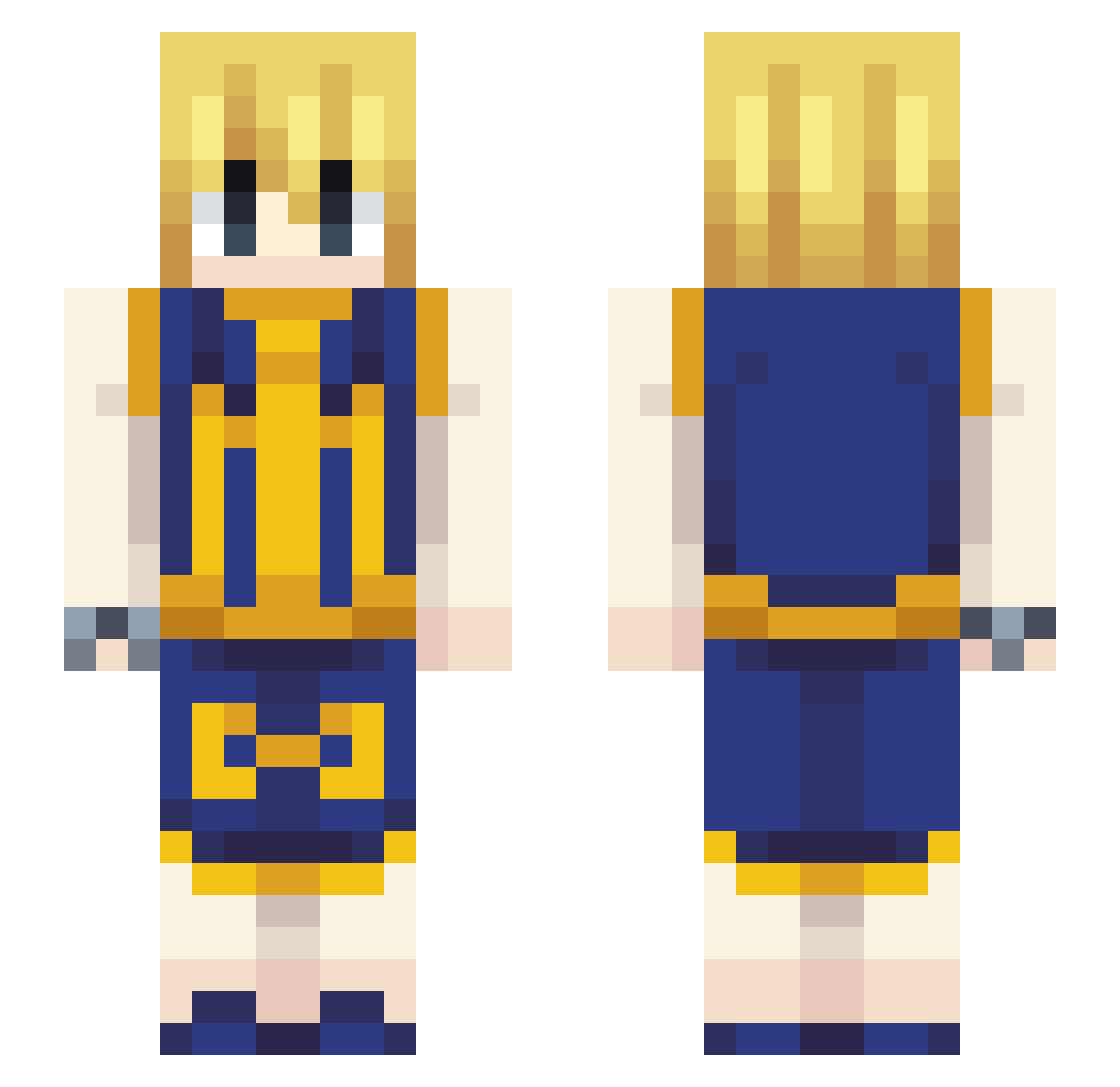LamemantecasMC Minecraft skin, front and back view