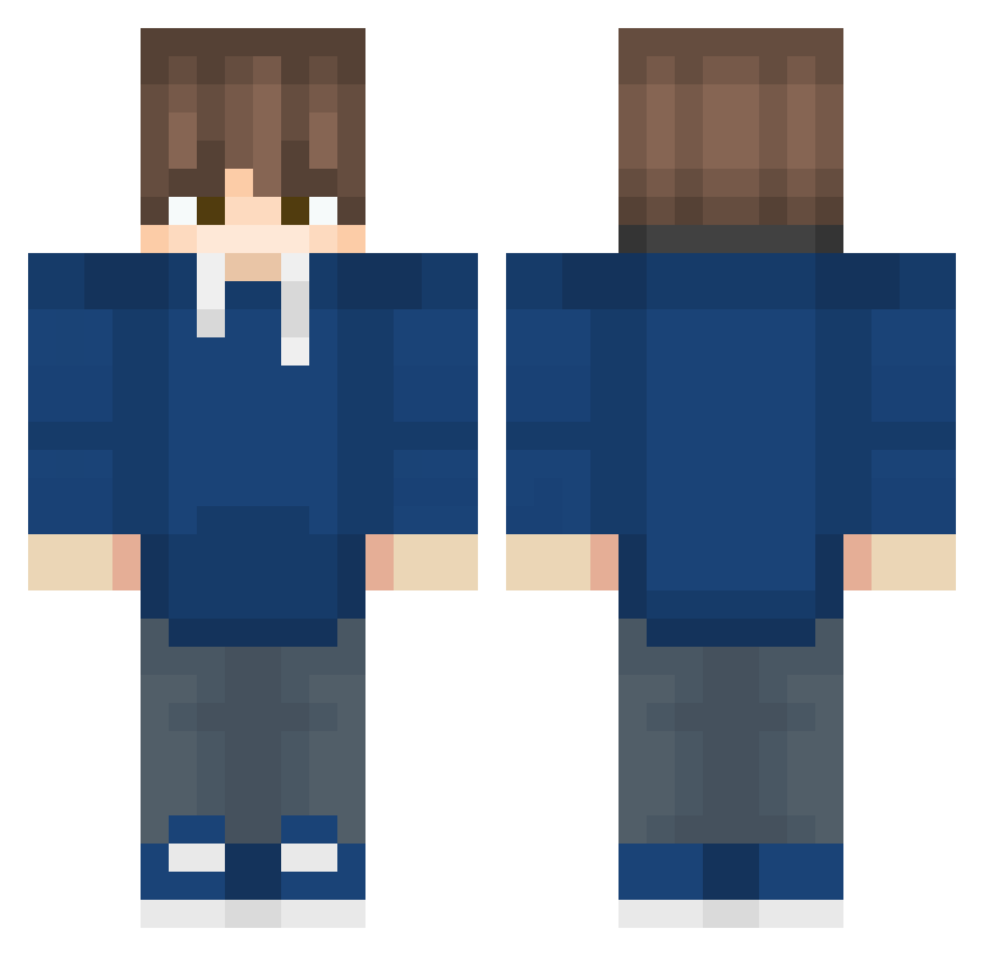 Scaretactics360 Minecraft skin, front and back view