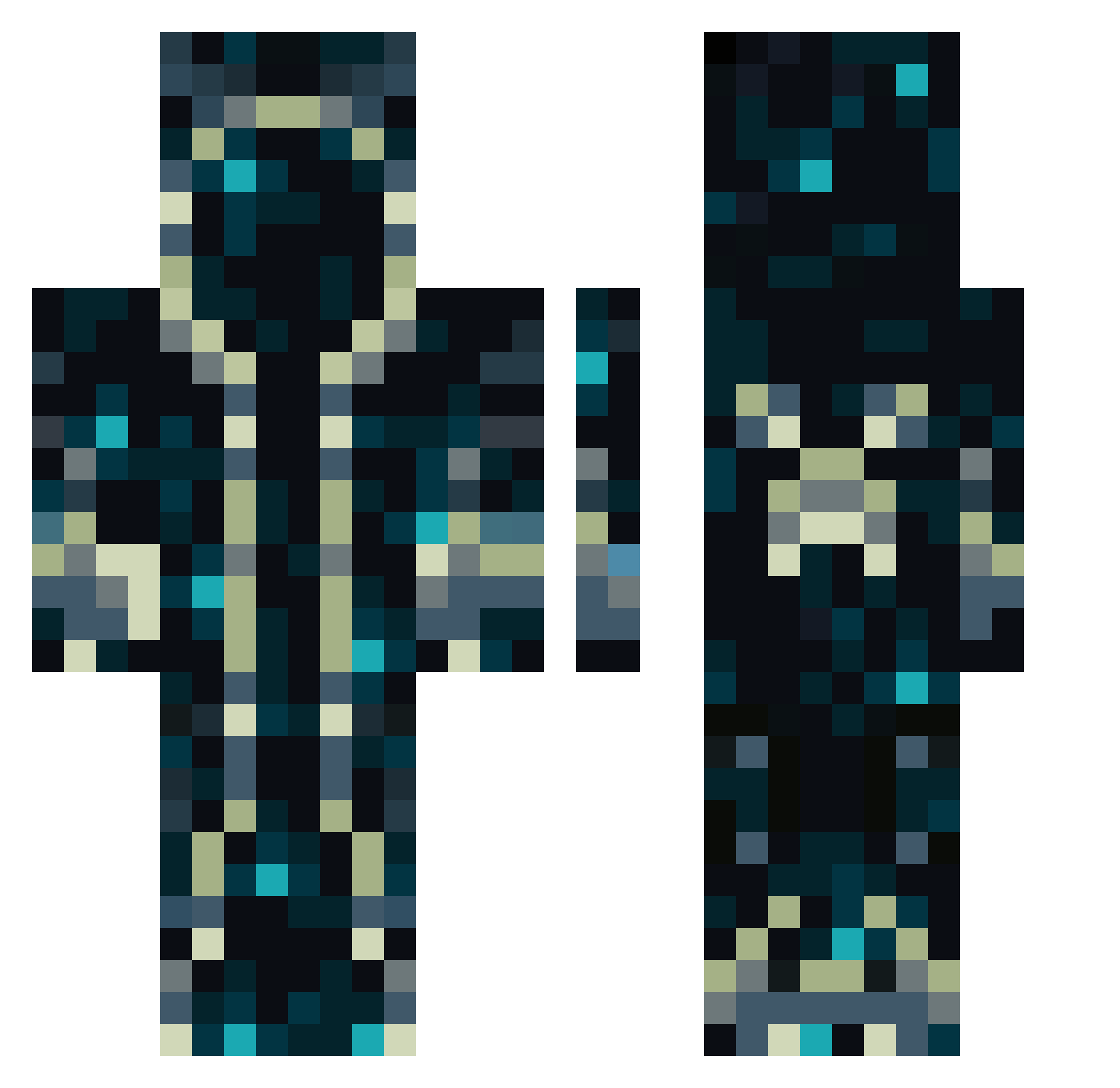 shrute_farm Minecraft skin, front and back view