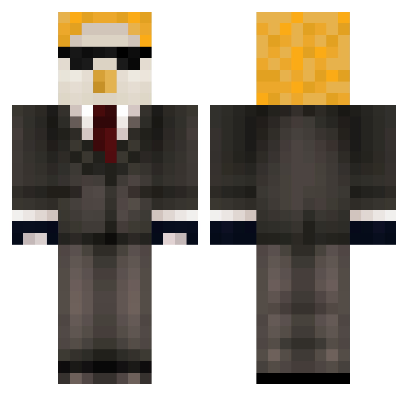 digimo936 Minecraft skin, front and back view