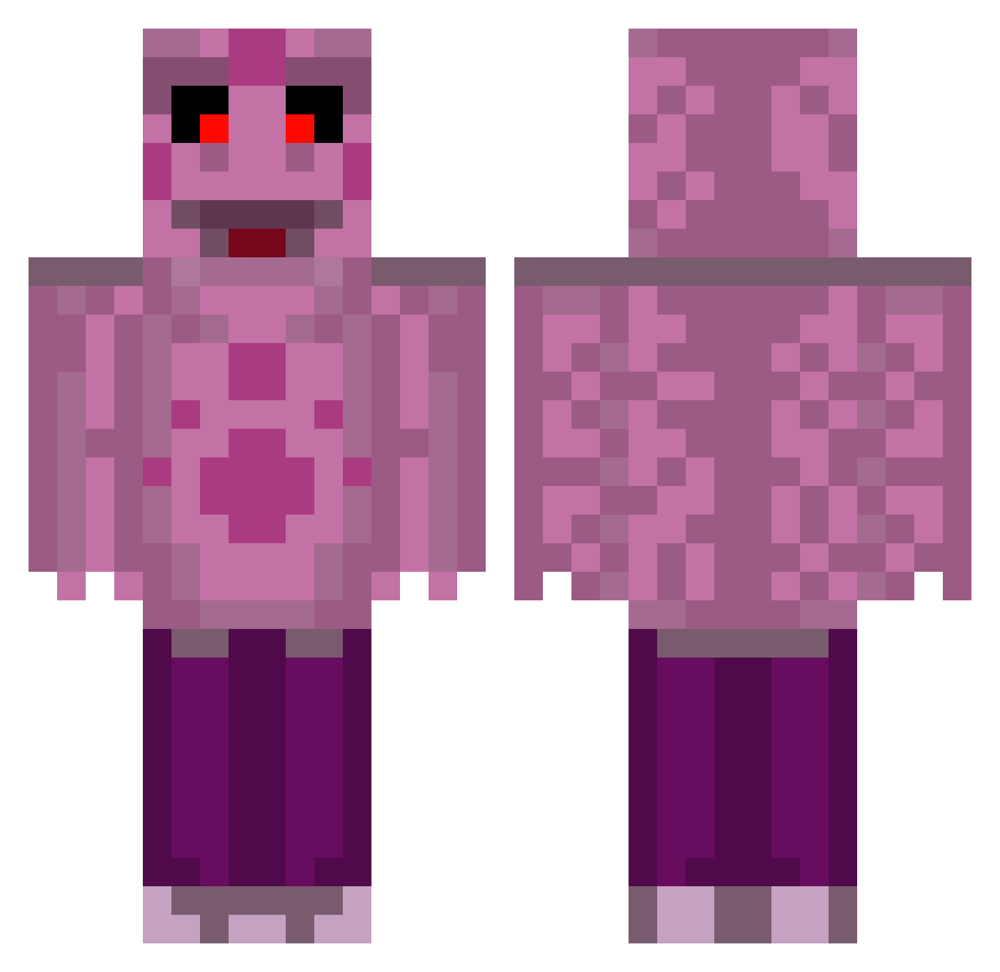 goshapro2007 Minecraft skin, front and back view