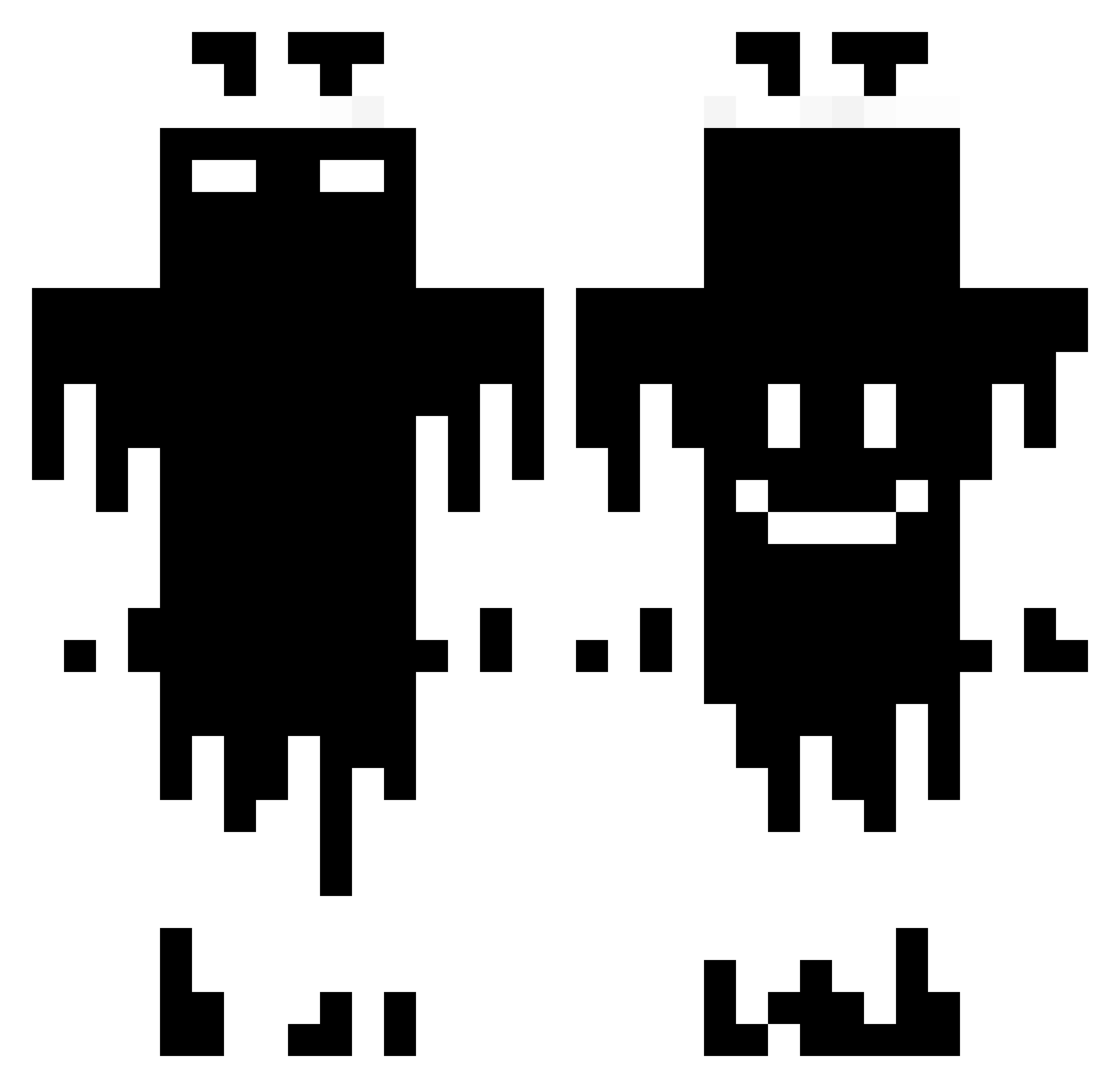 kakao122 Minecraft skin, front and back view