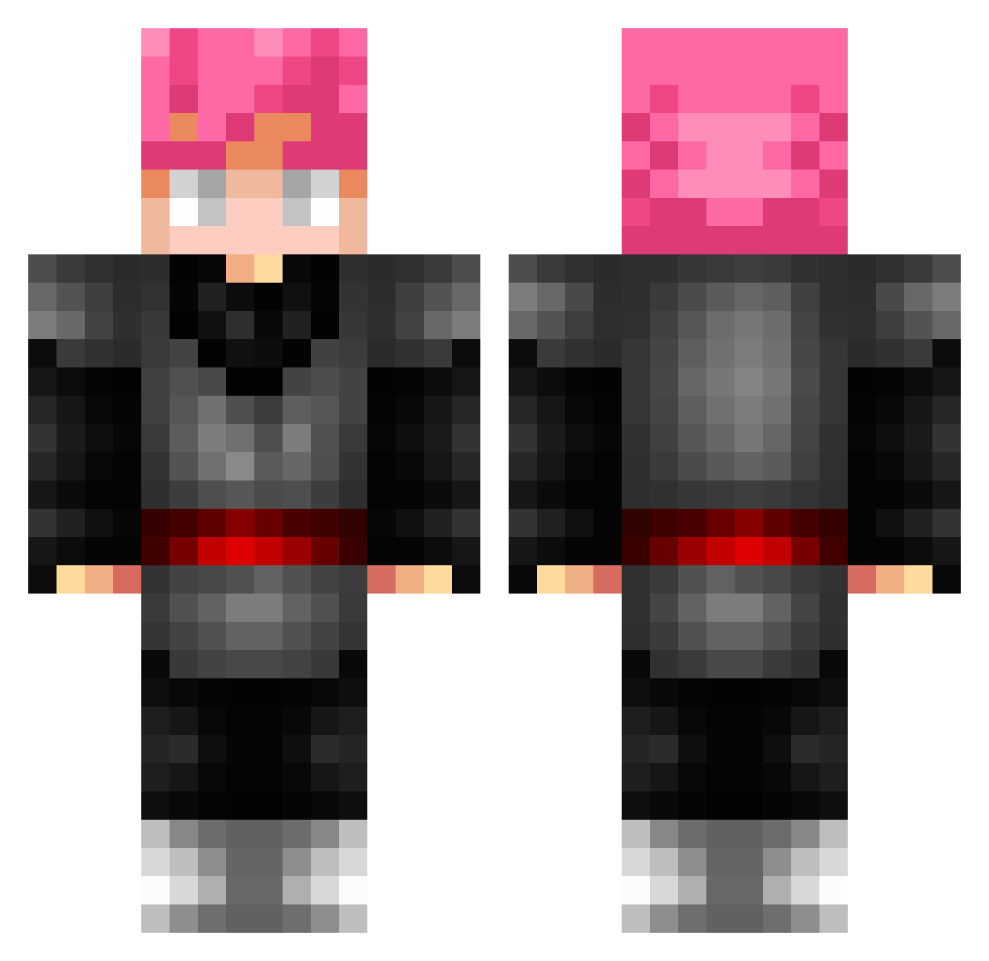 Saul_A Minecraft skin, front and back view