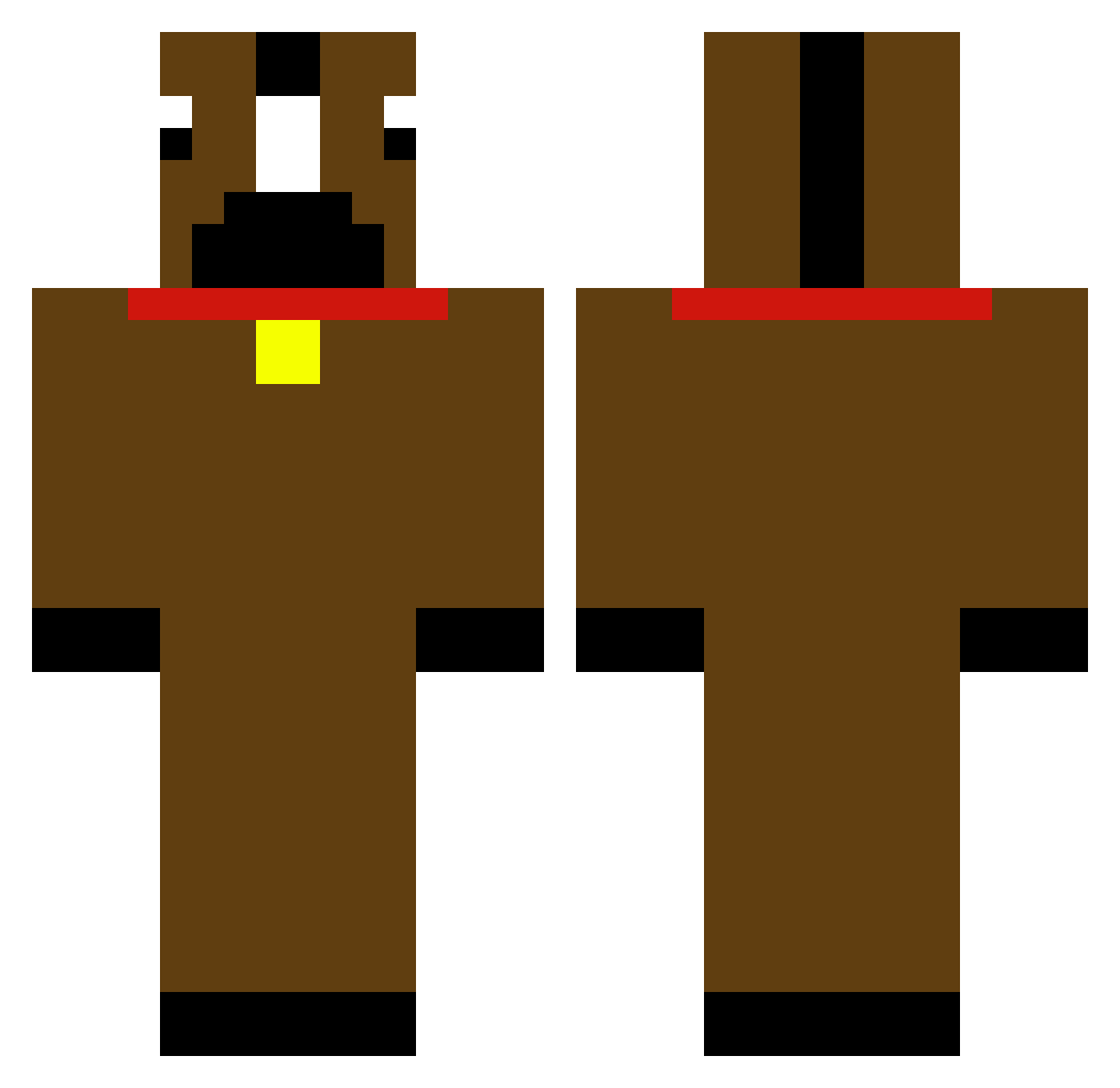 SPOOKYPLANT_ Minecraft skin, front and back view