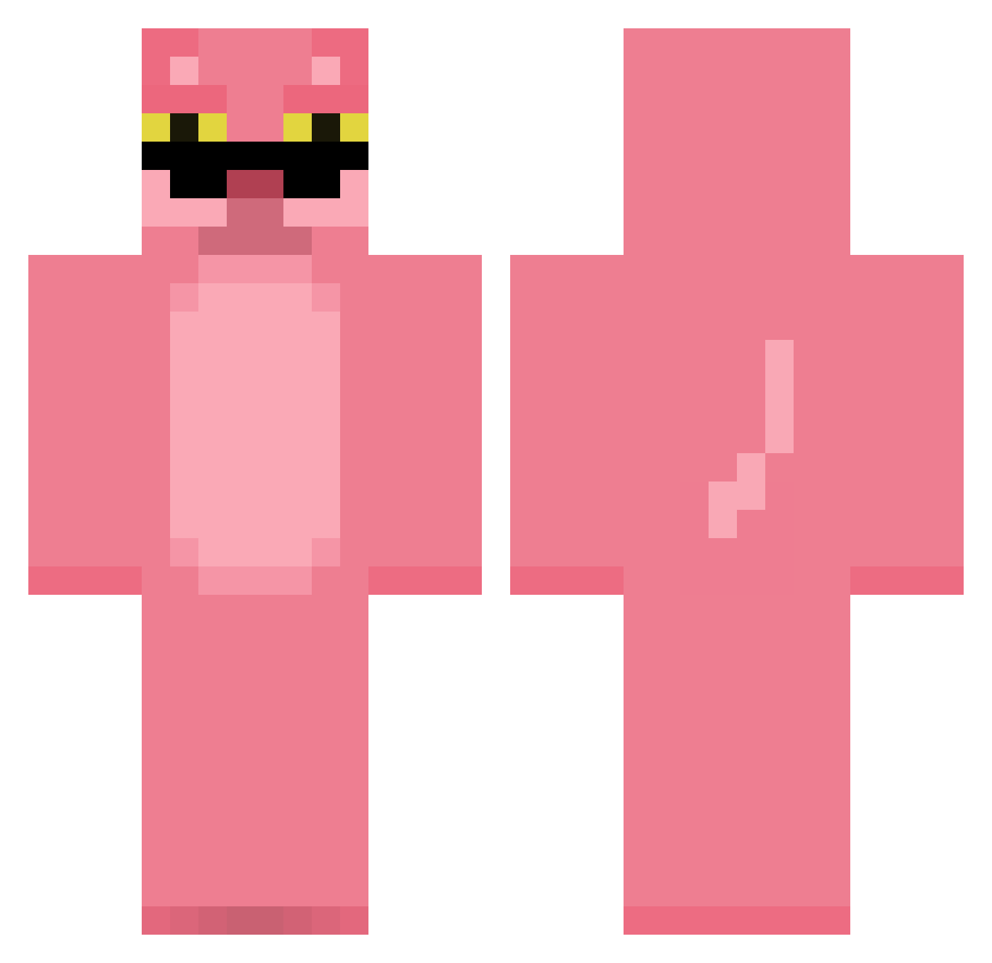 mopy_ Minecraft skin, front and back view