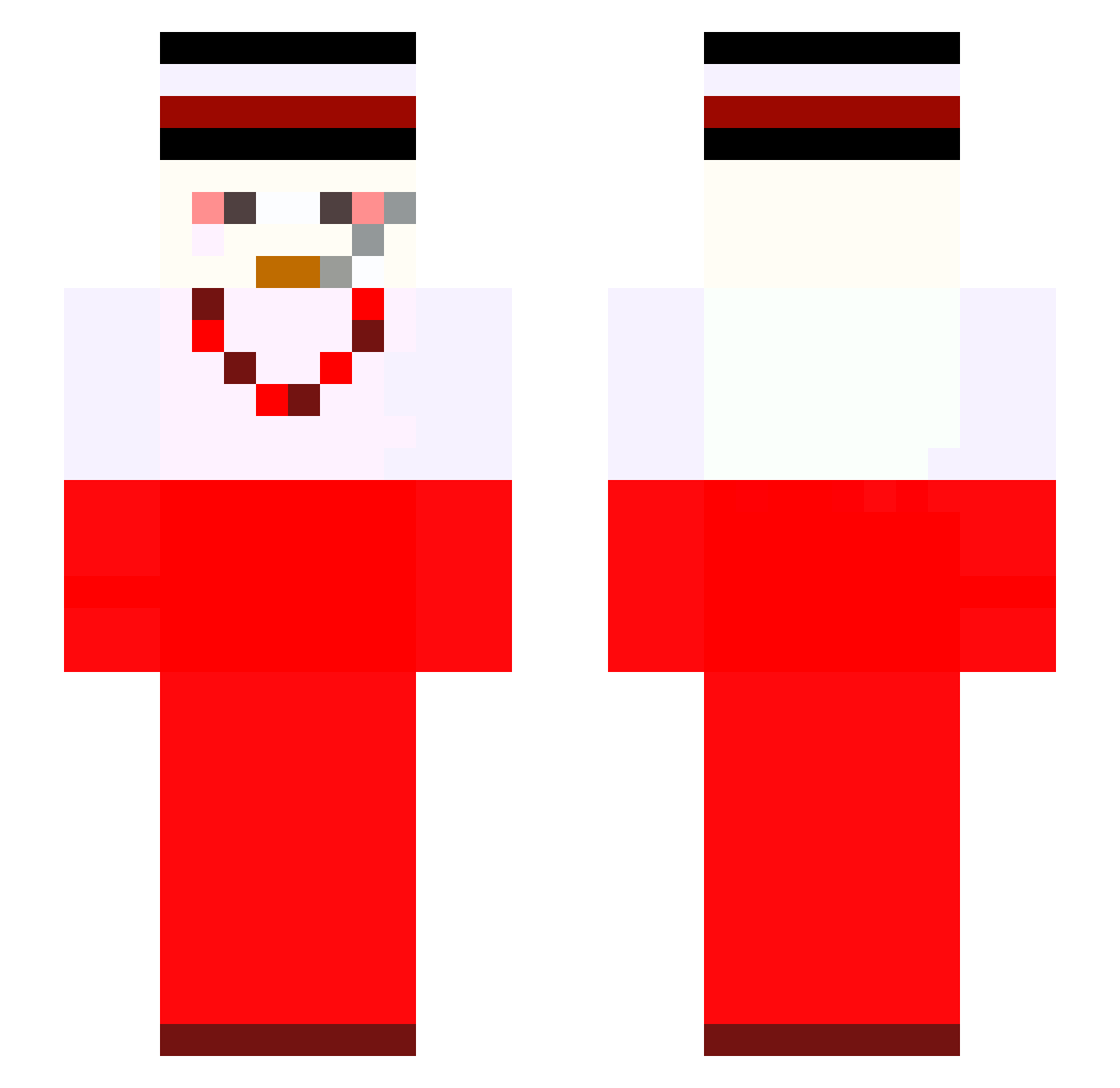 _PrinceSam_ Minecraft skin, front and back view