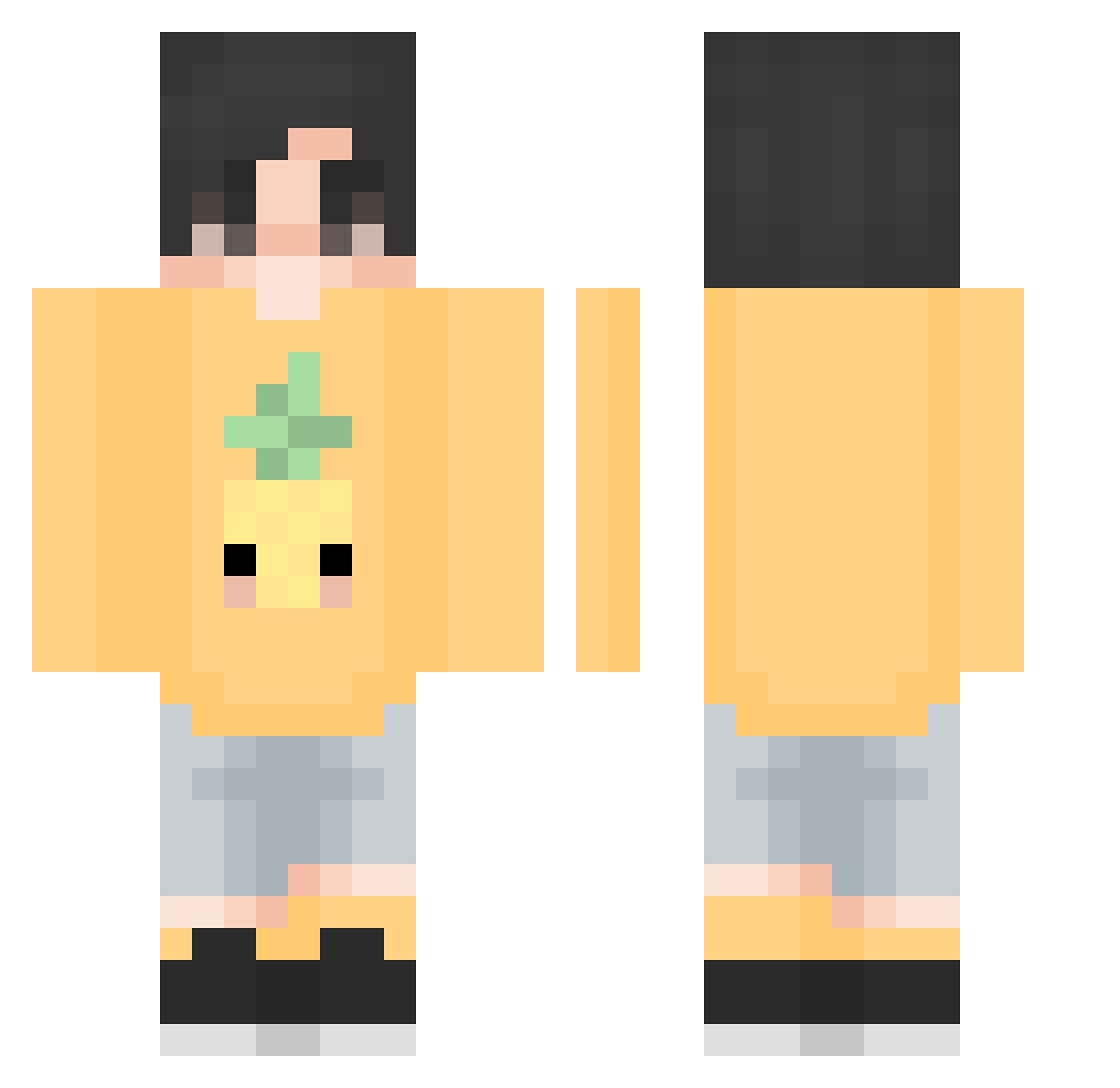 borboris1 Minecraft skin, front and back view