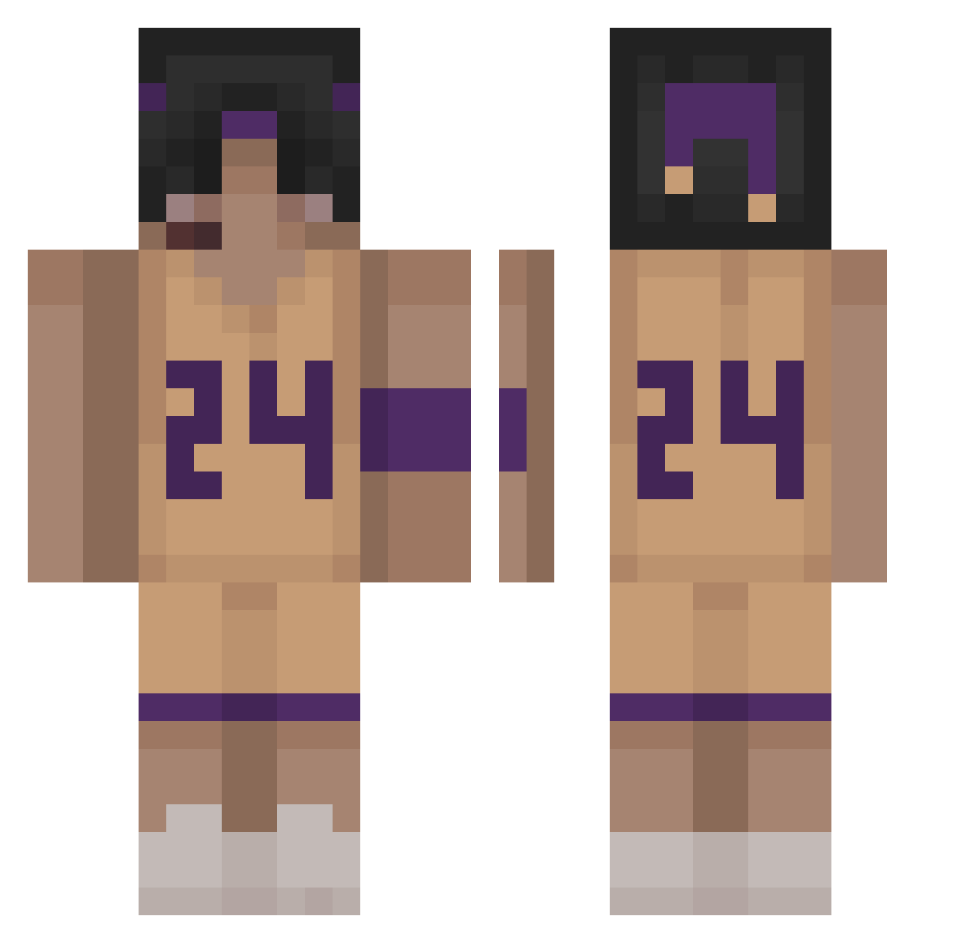 SosaMafia898 Minecraft skin, front and back view