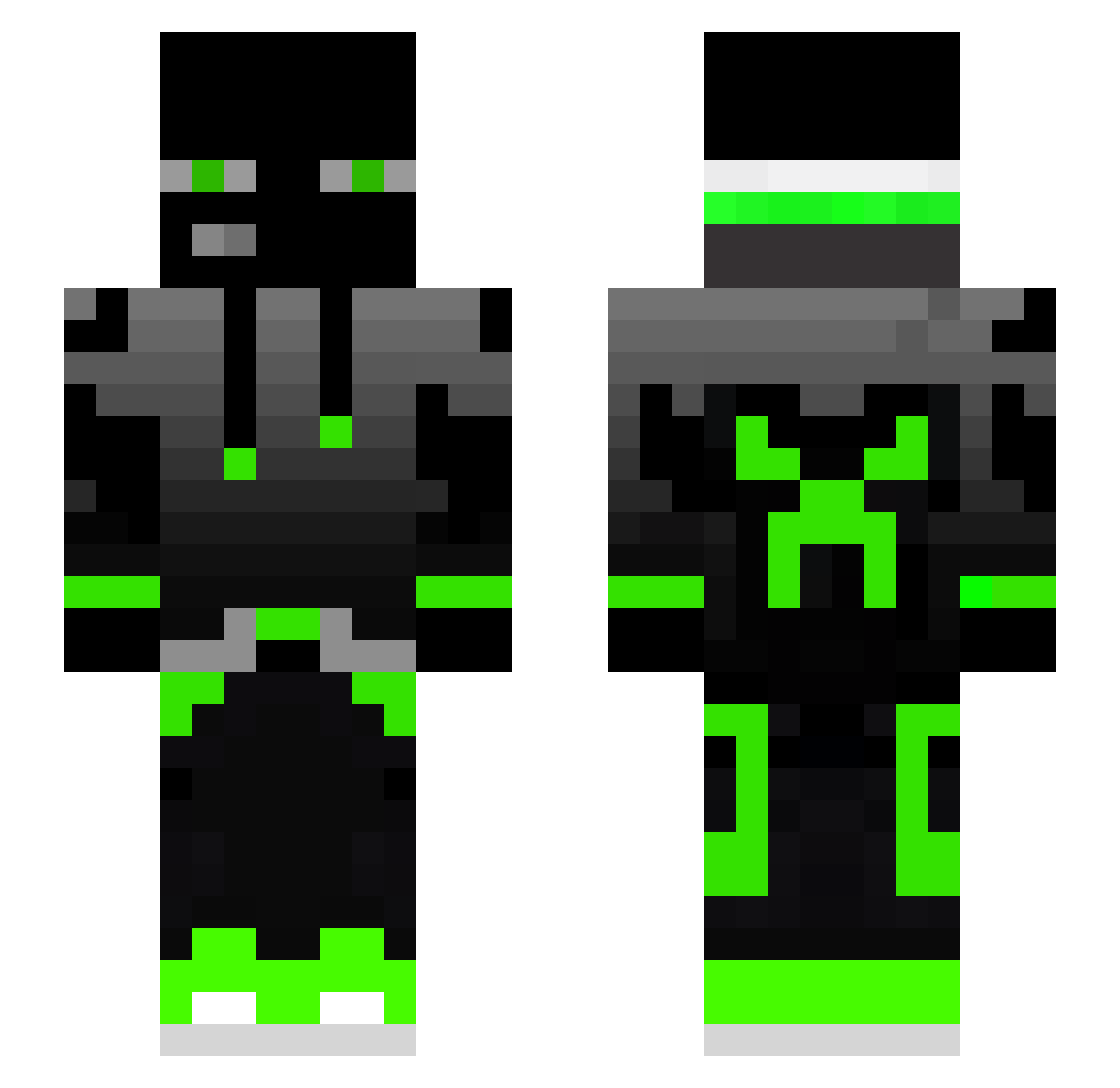 BouncyClaw73359 Minecraft skin, front and back view