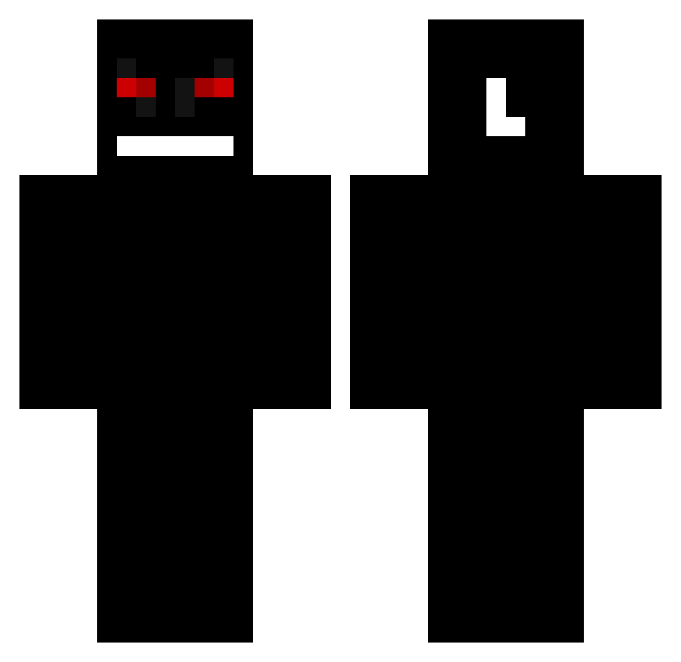 ilmiocane Minecraft skin, front and back view