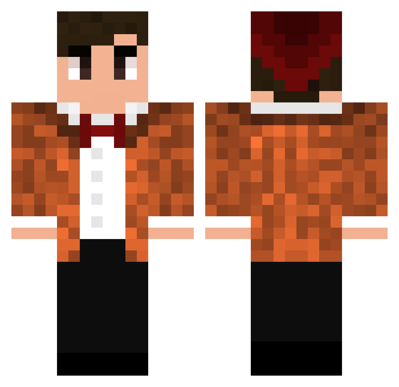 leptospermum Minecraft skin, front and back view
