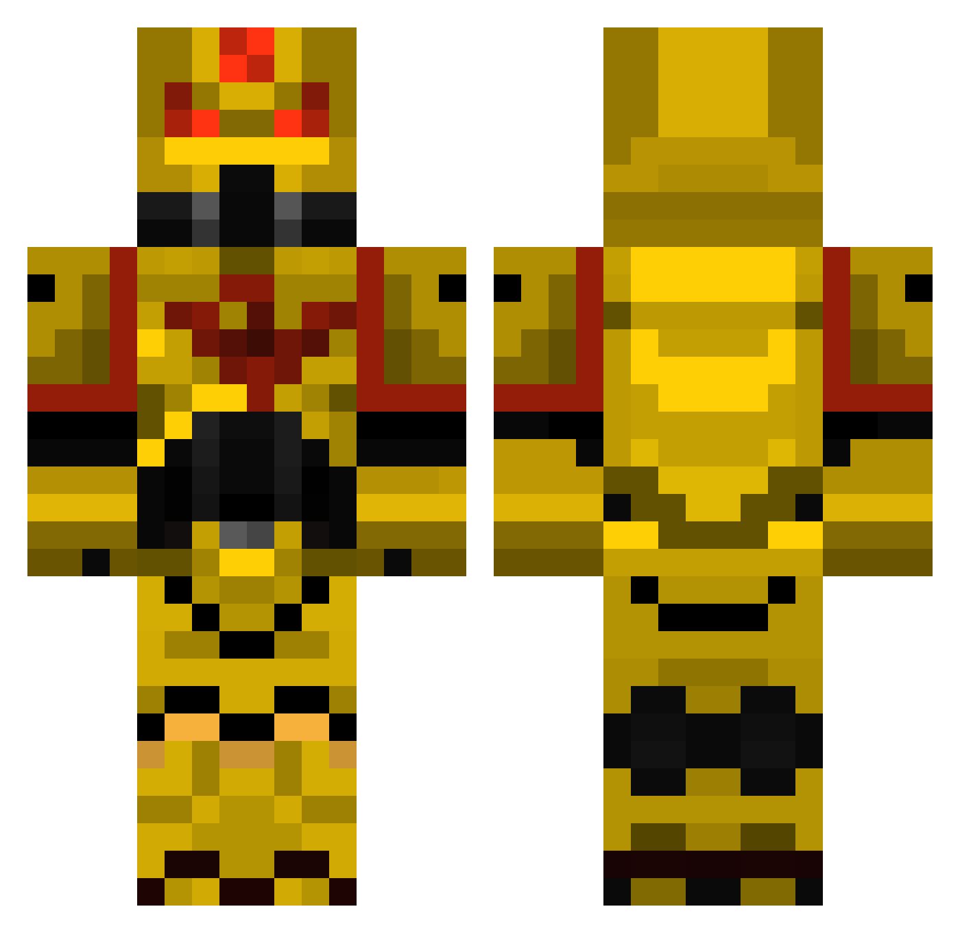 Vitus_cz Minecraft skin, front and back view