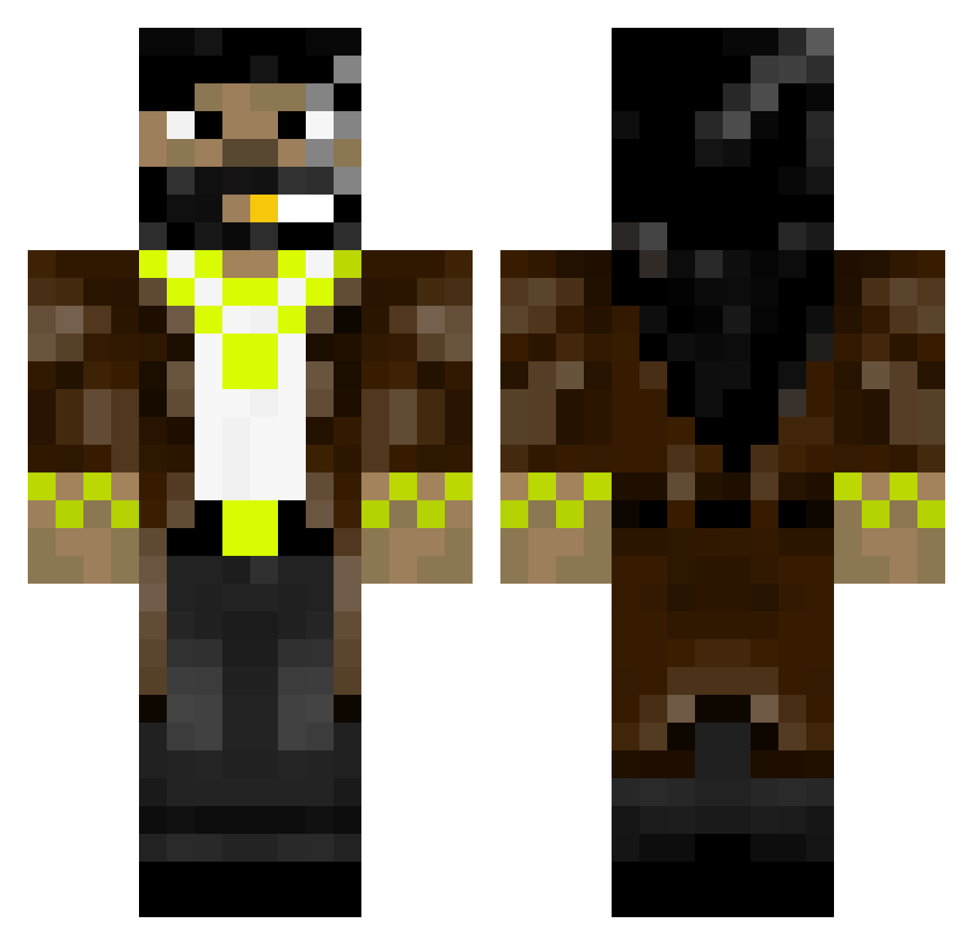 SERCO137 Minecraft skin, front and back view