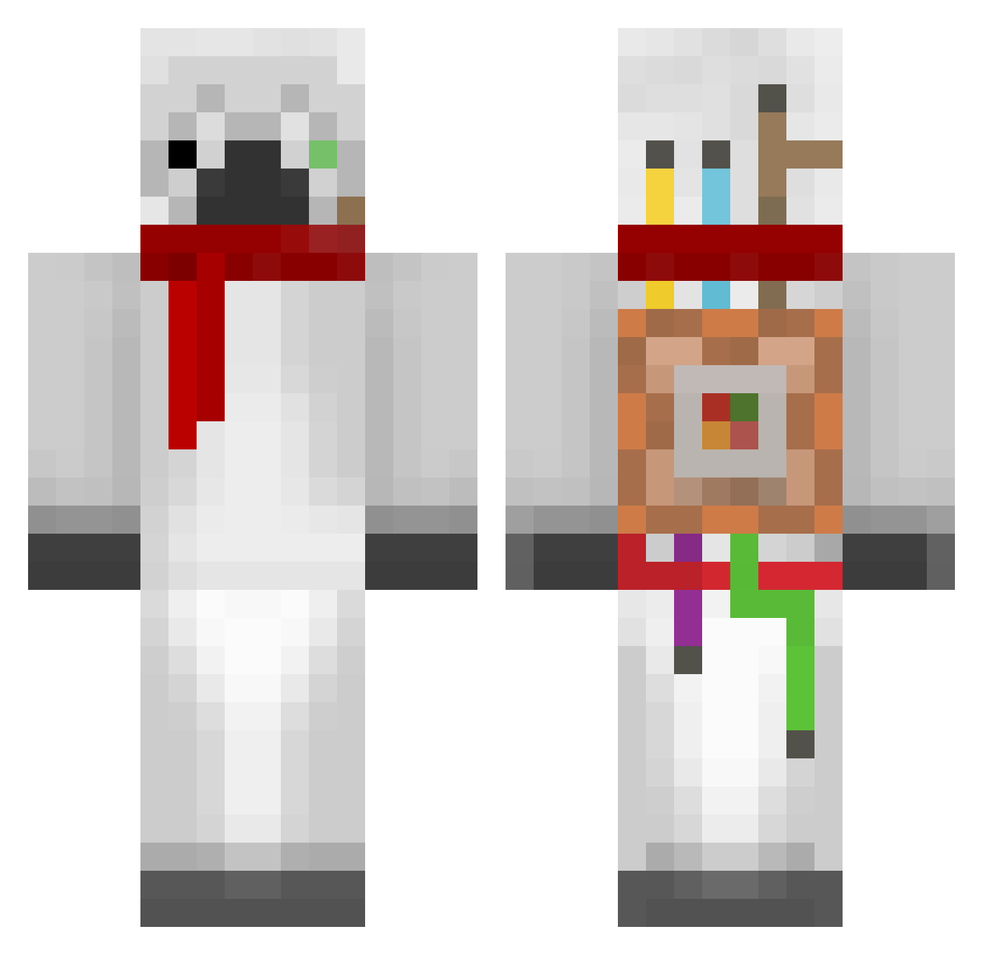 Llama_Over_Lord Minecraft skin, front and back view