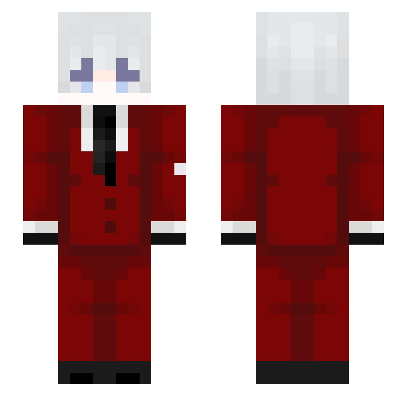 KaanXRG Minecraft skin, front and back view