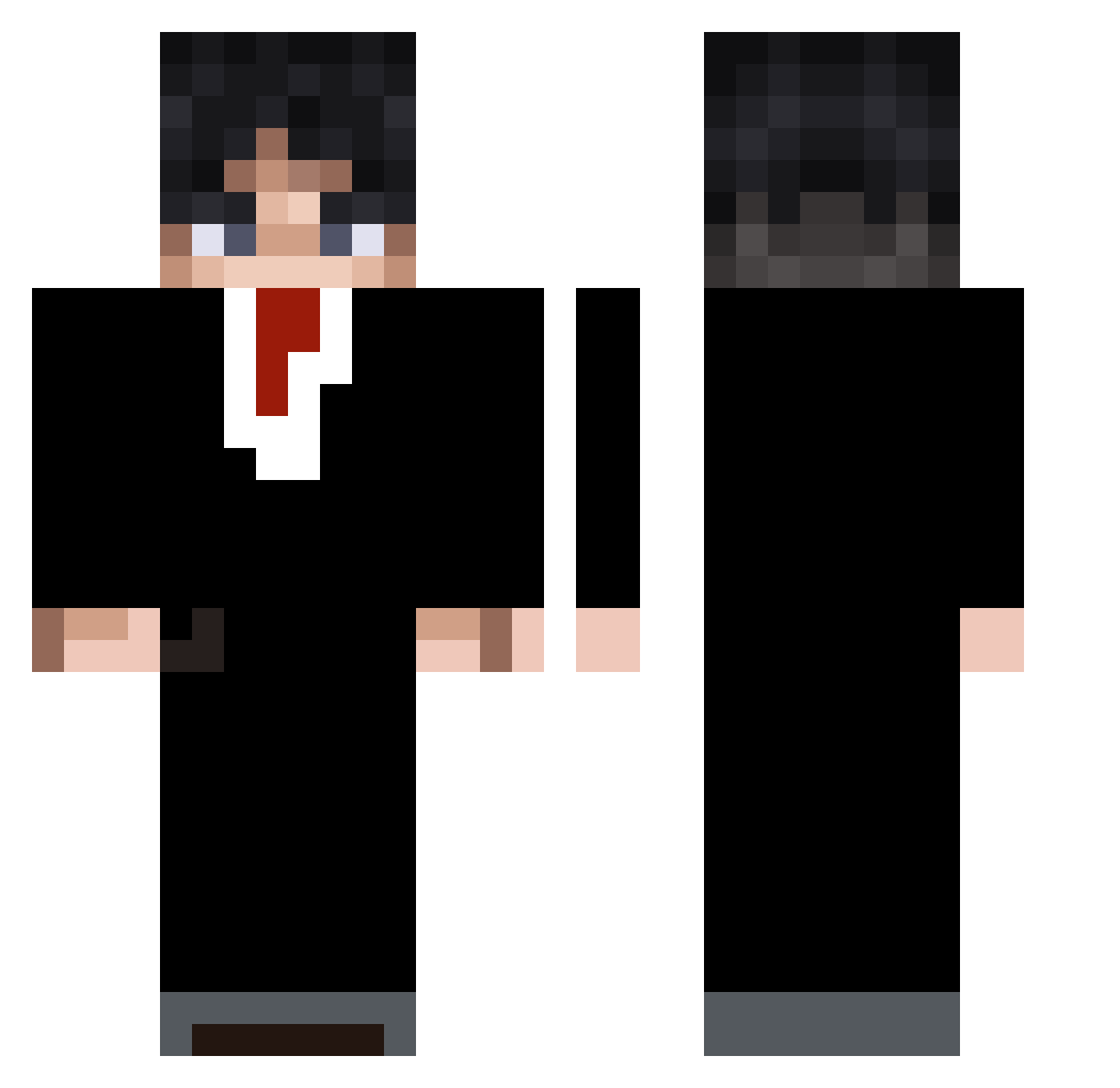 premiumbroom Minecraft skin, front and back view