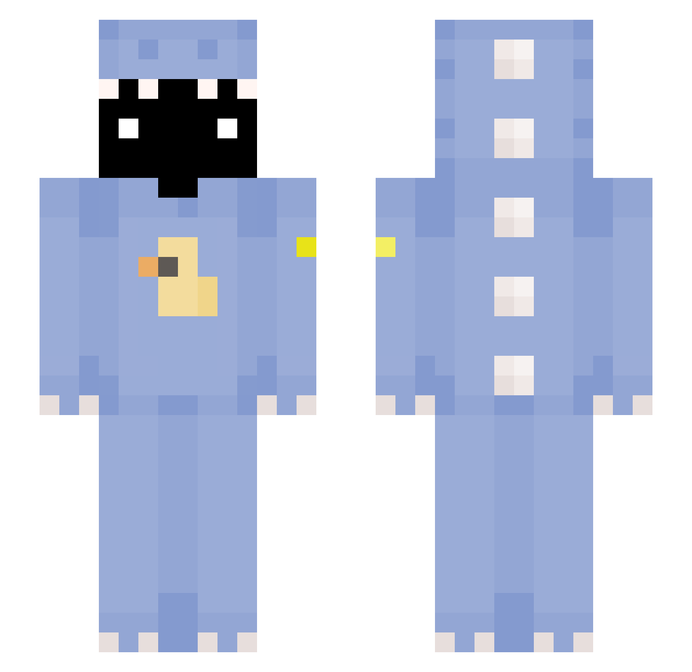 Faithfu1_ Minecraft skin, front and back view