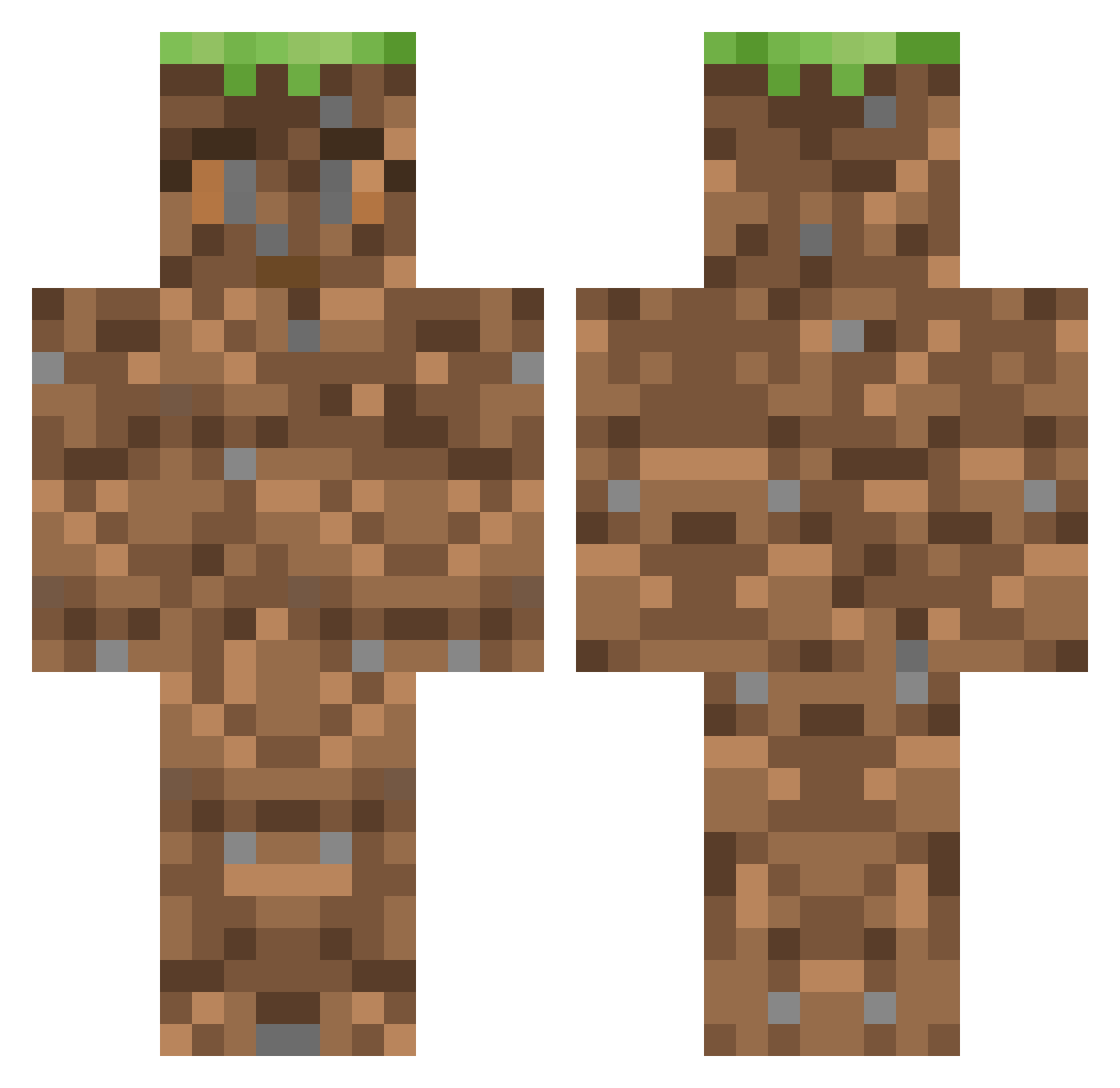 AstroMC69 Minecraft skin, front and back view