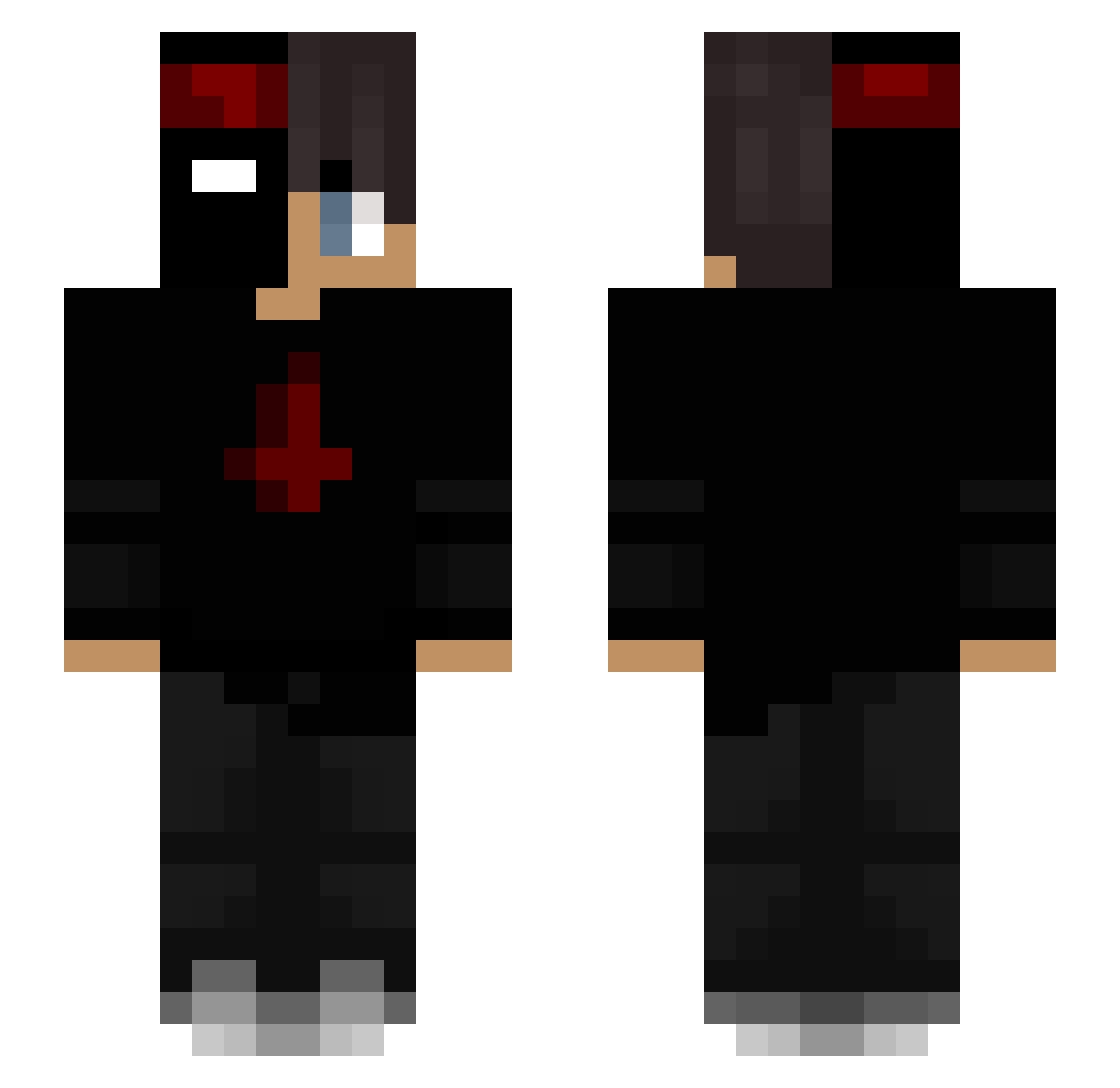 _l3fty_ Minecraft skin, front and back view