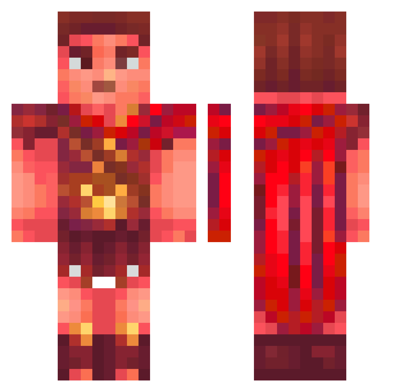Bob_storm24 Minecraft skin, front and back view