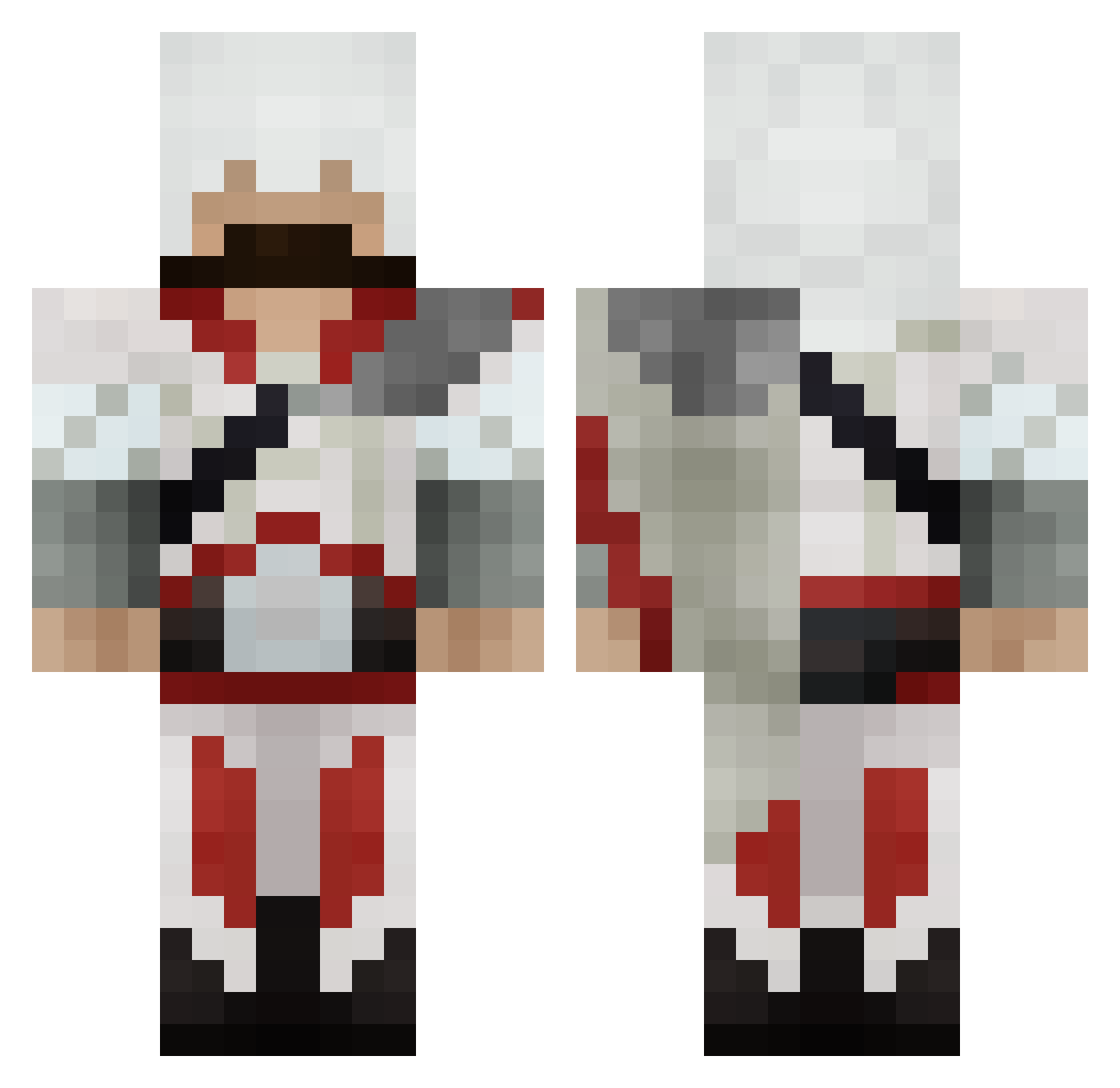 LegendSugean Minecraft skin, front and back view